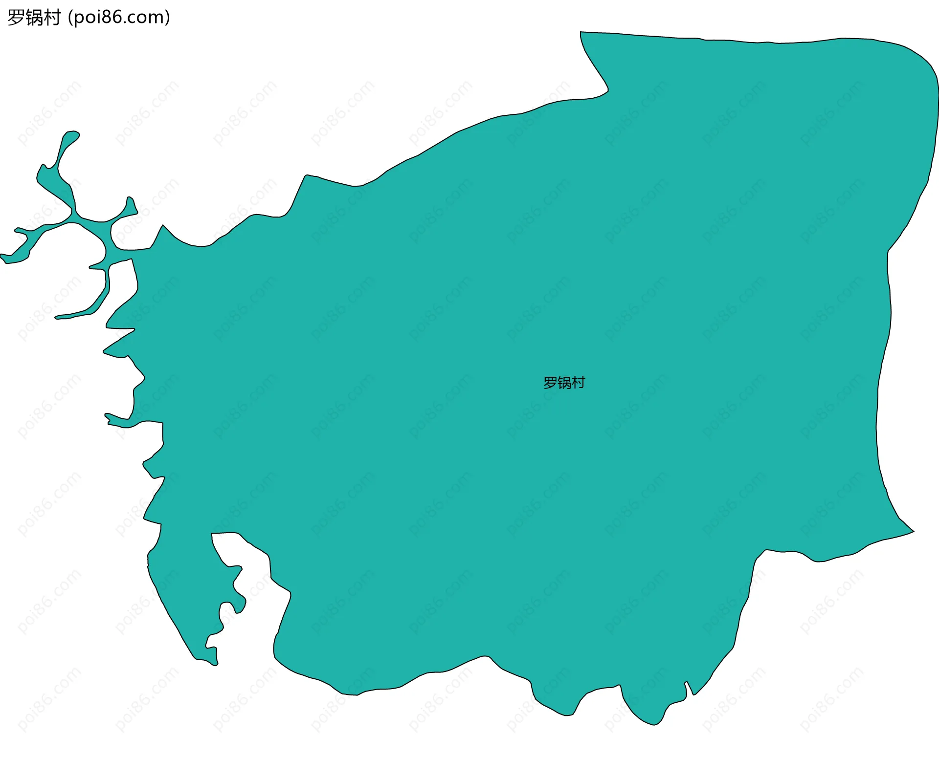 罗锅村边界地图
