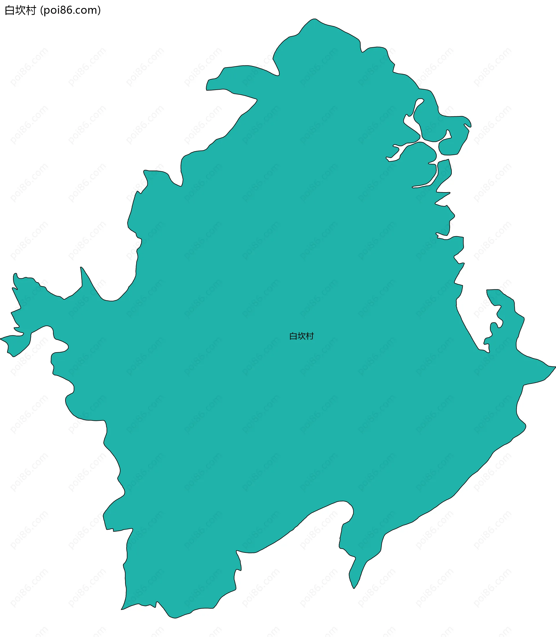 白坎村边界地图