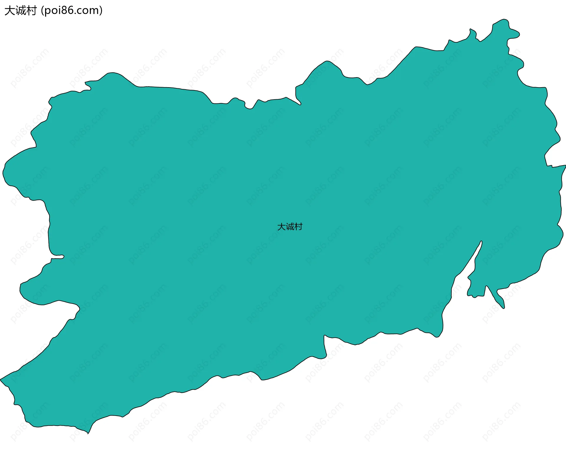 大诚村边界地图