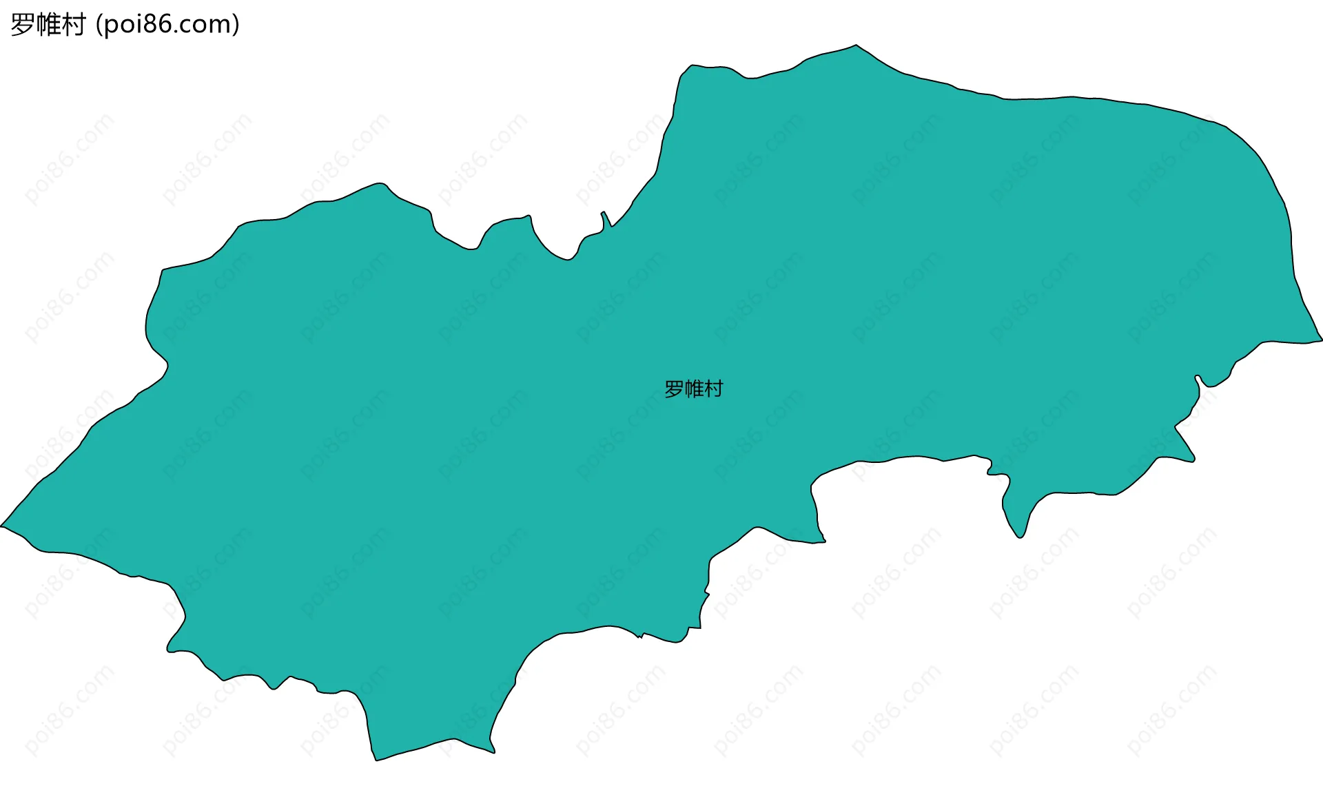 罗帷村边界地图