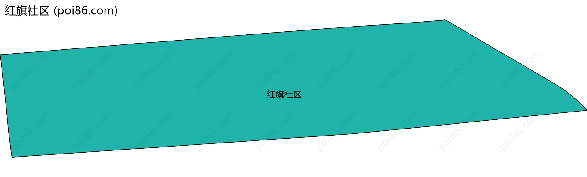 红旗社区边界地图