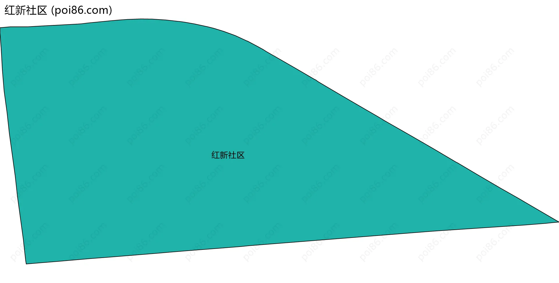红新社区边界地图
