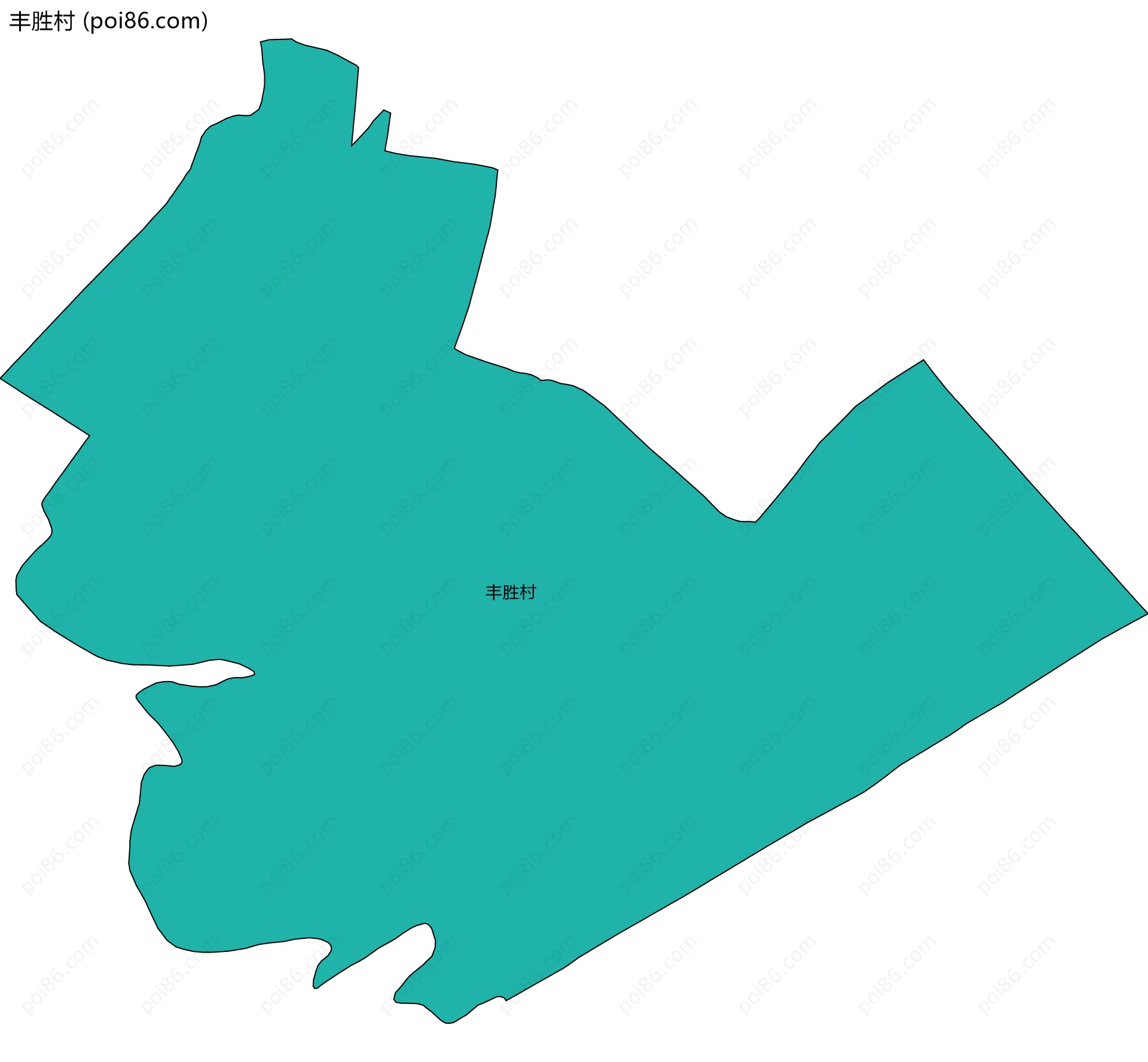 丰胜村边界地图