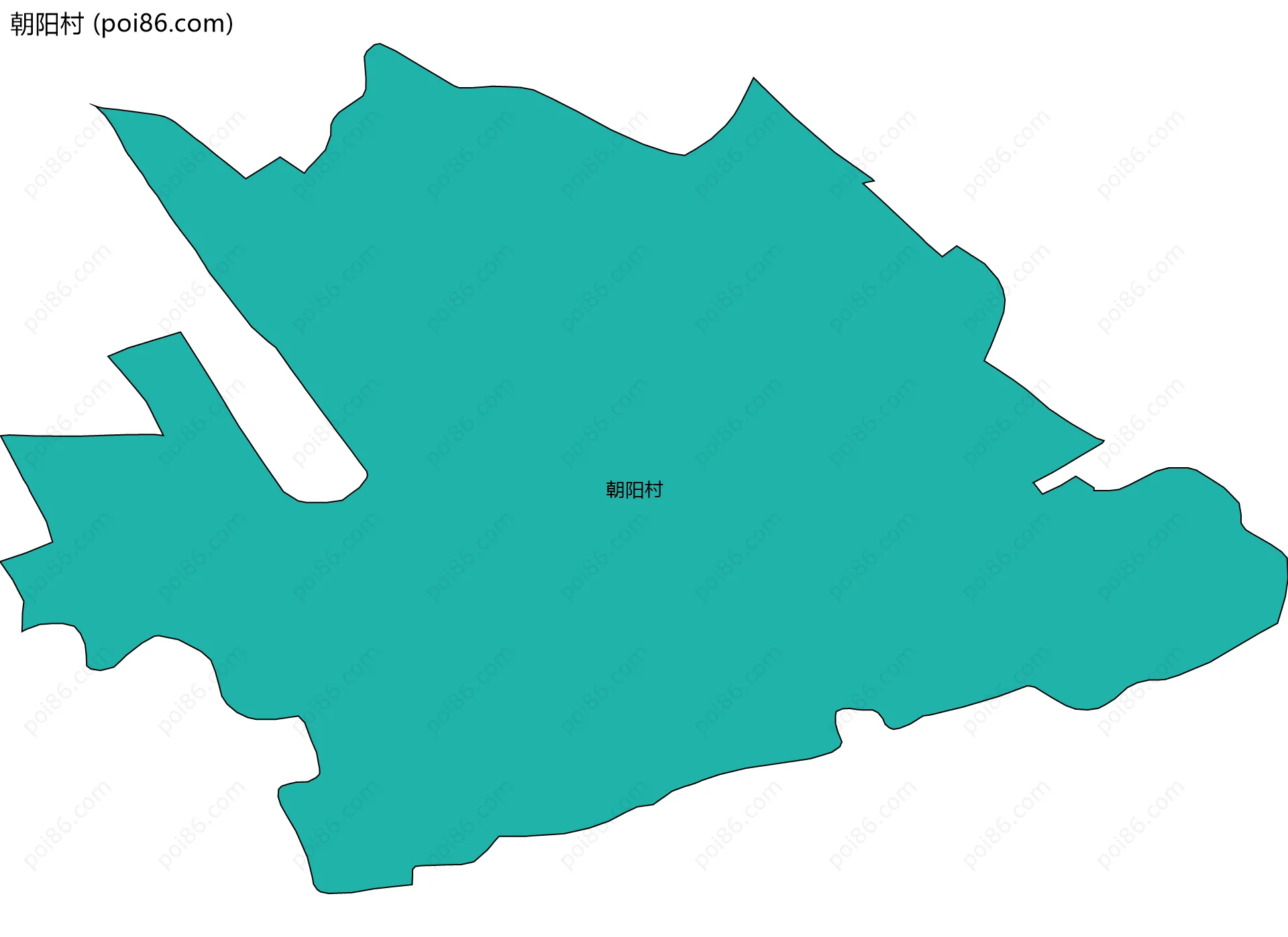 朝阳村边界地图