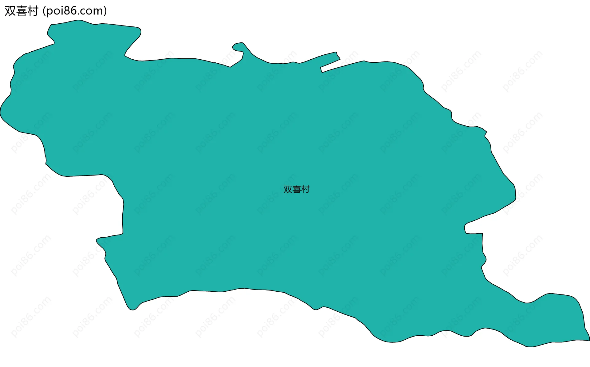 双喜村边界地图