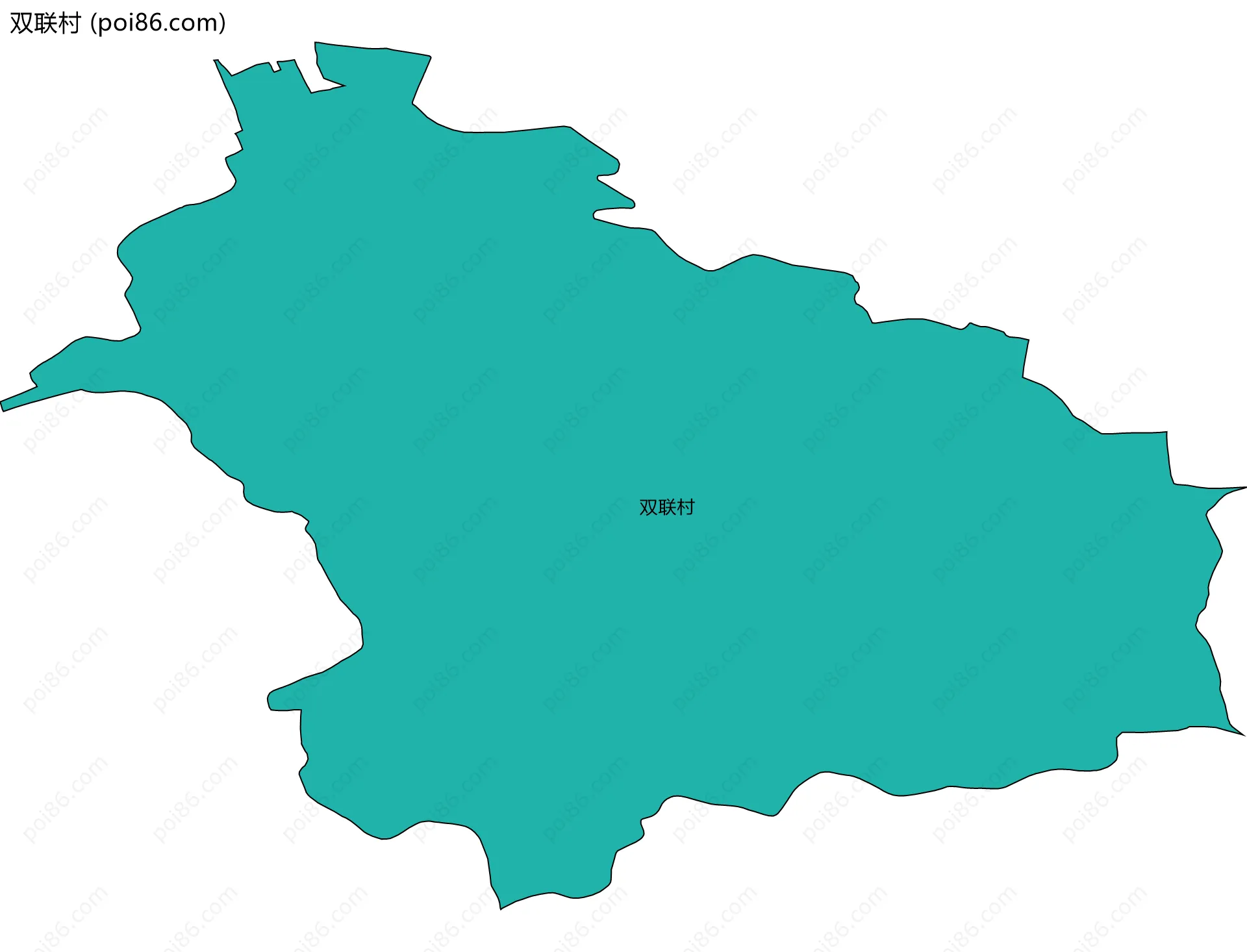 双联村边界地图