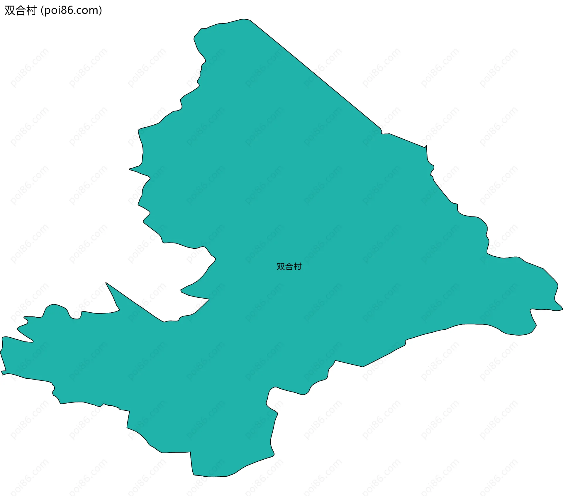 双合村边界地图