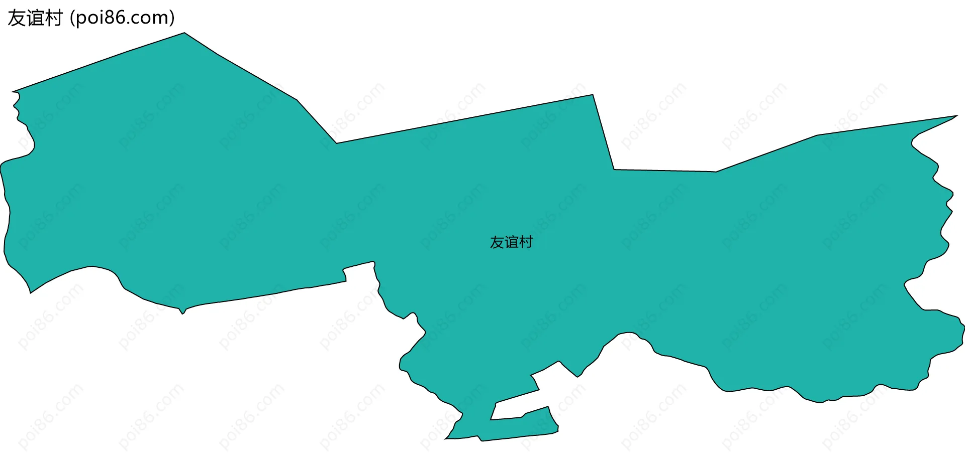 友谊村边界地图