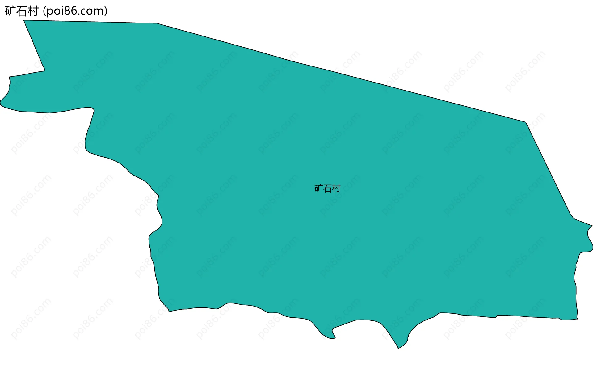 矿石村边界地图