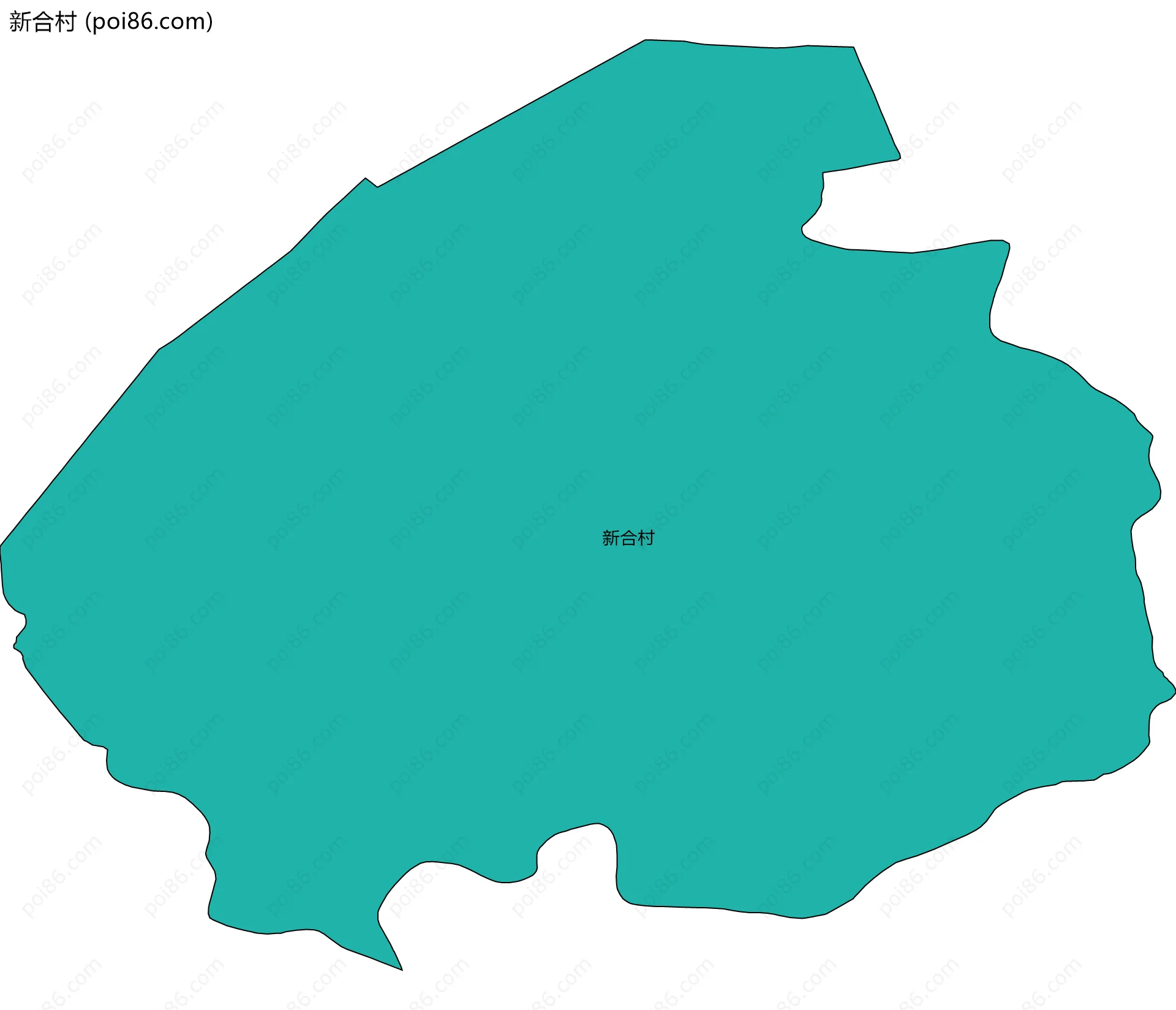 新合村边界地图
