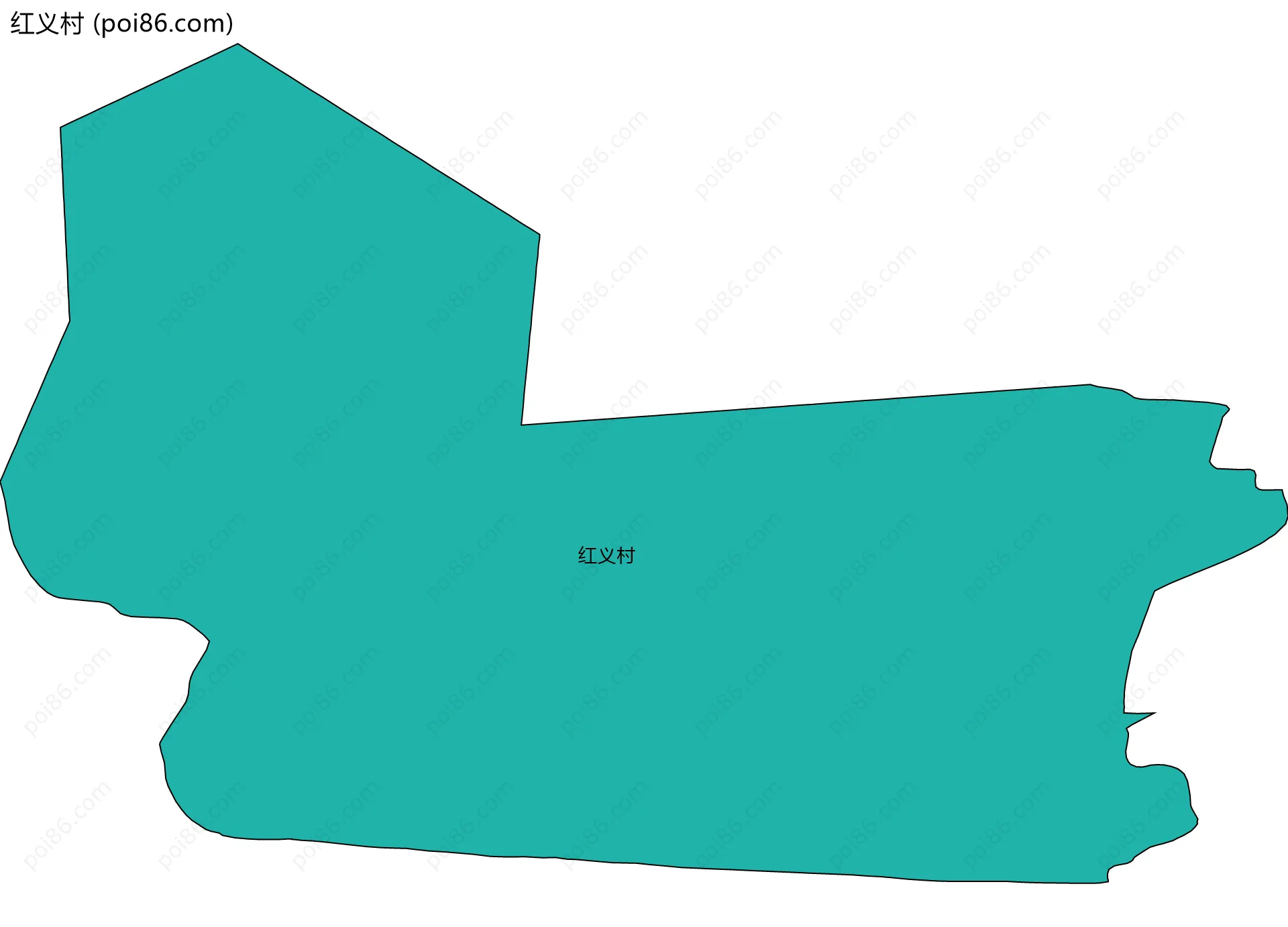 红义村边界地图