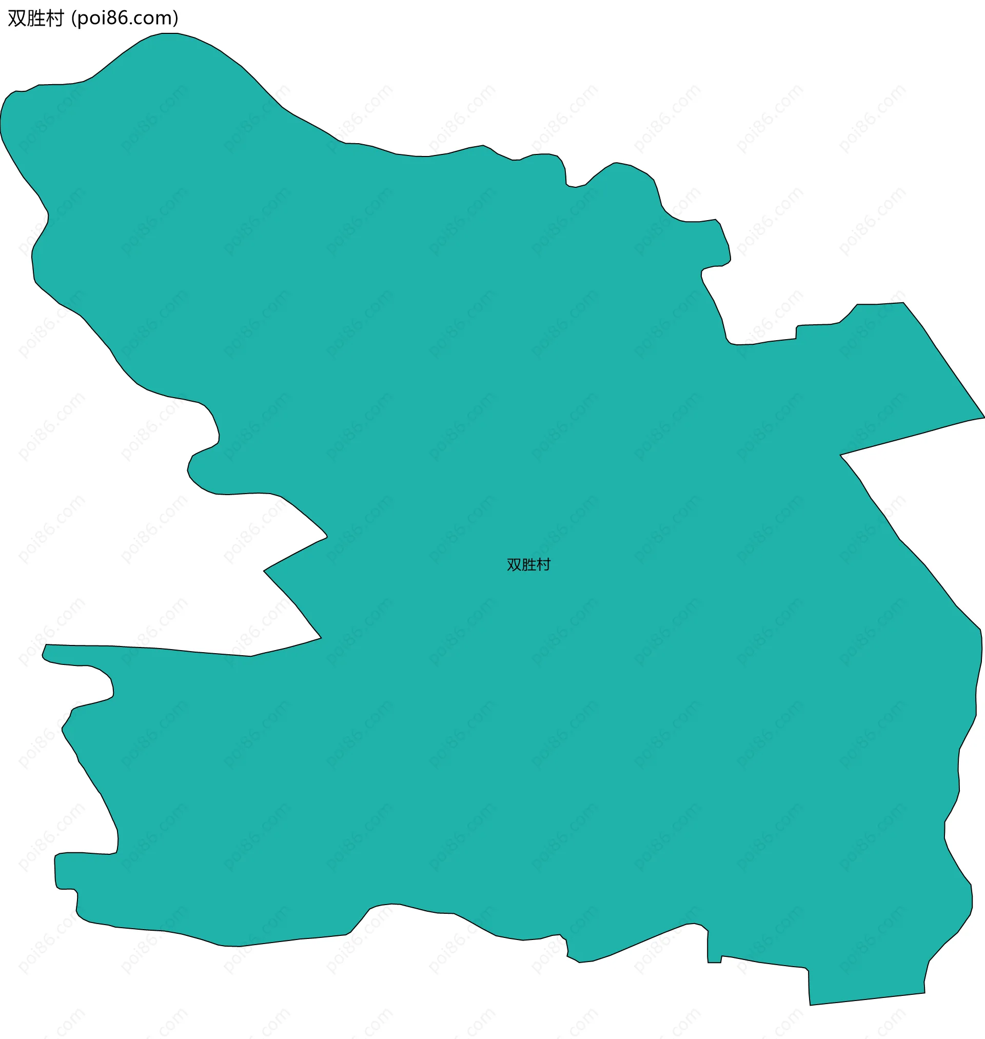双胜村边界地图