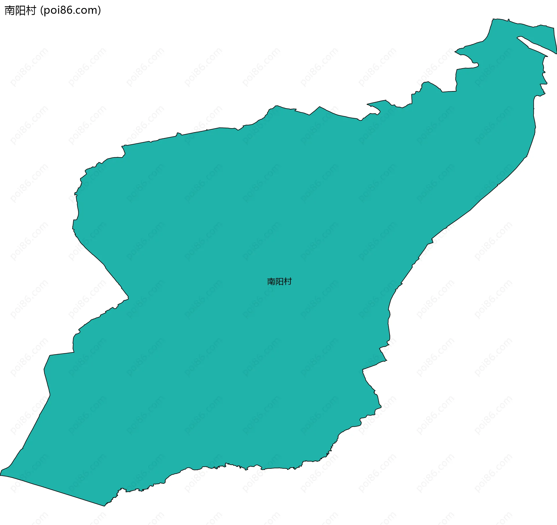 南阳村边界地图