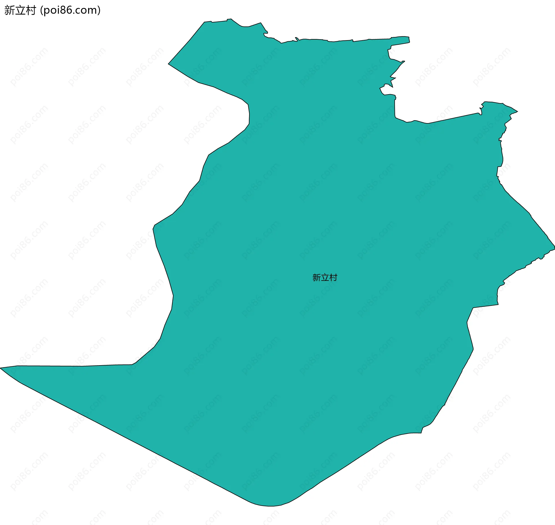 新立村边界地图
