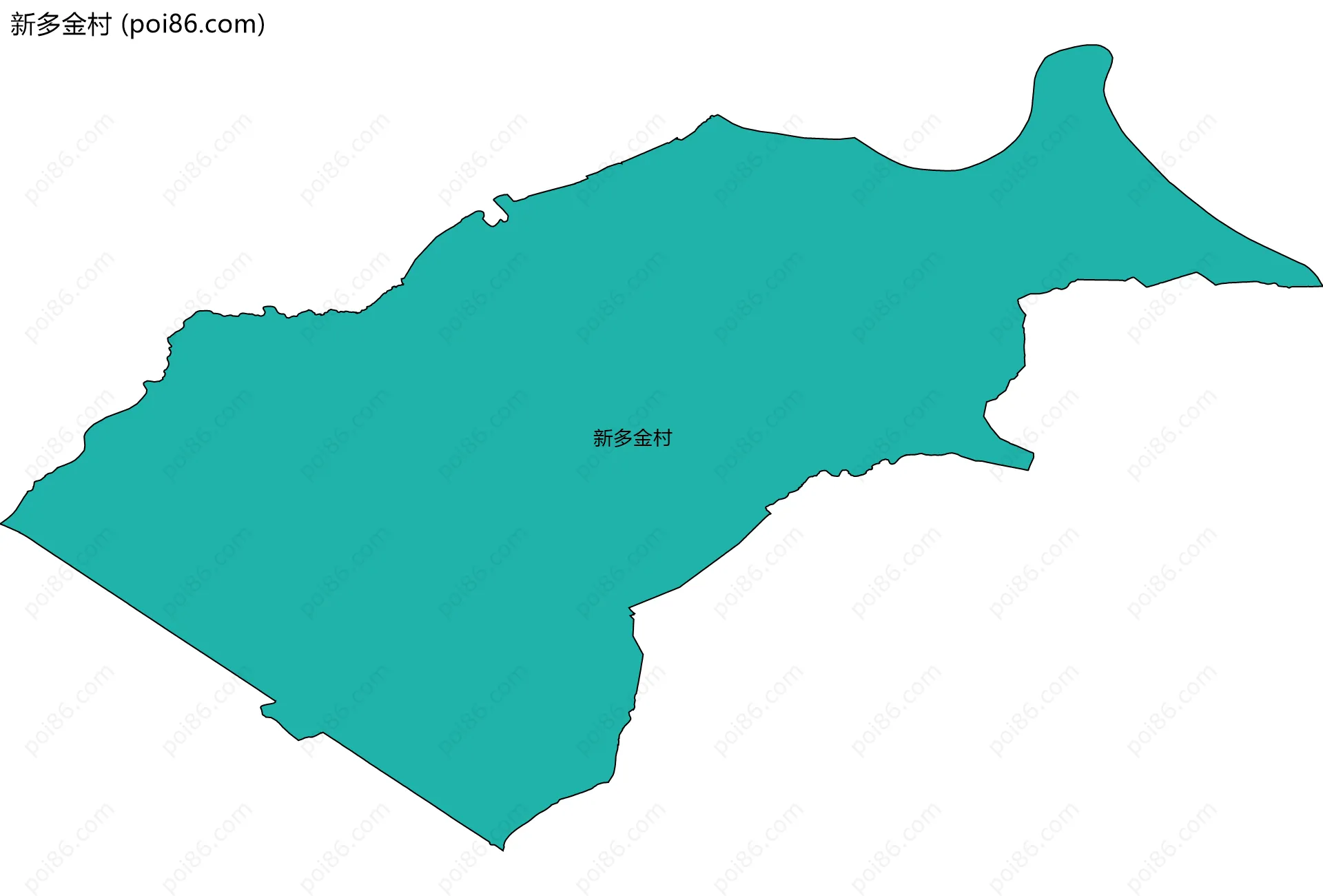 新多金村边界地图