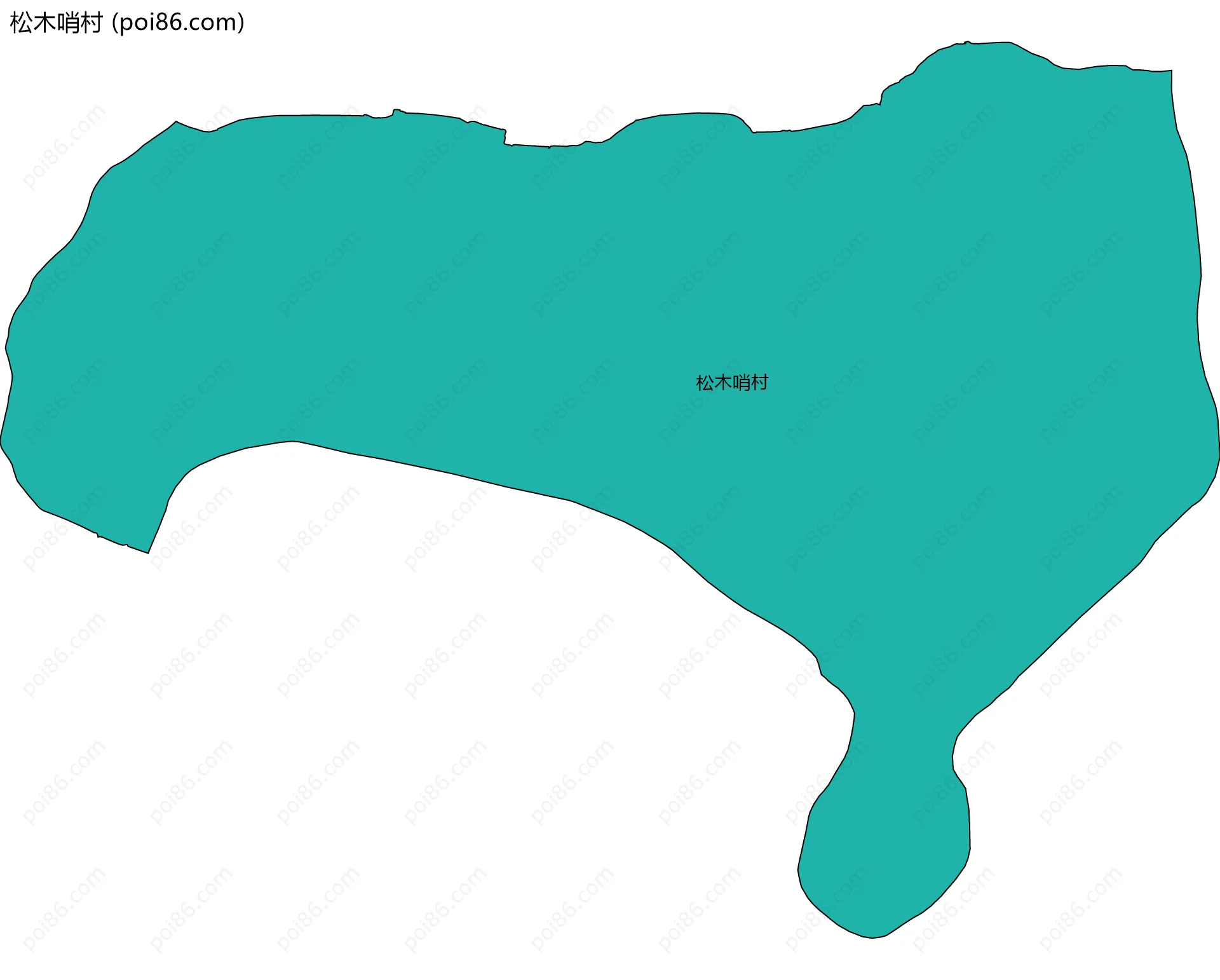 松木哨村边界地图
