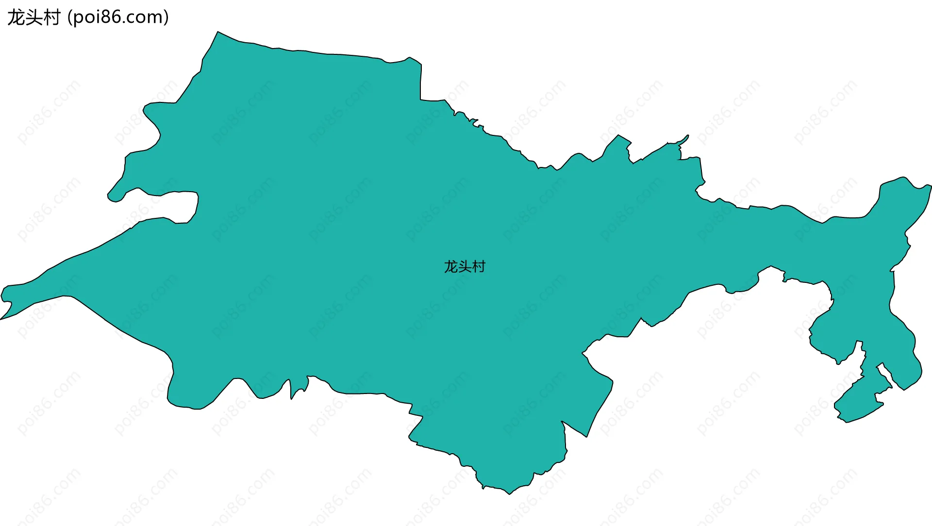 龙头村边界地图