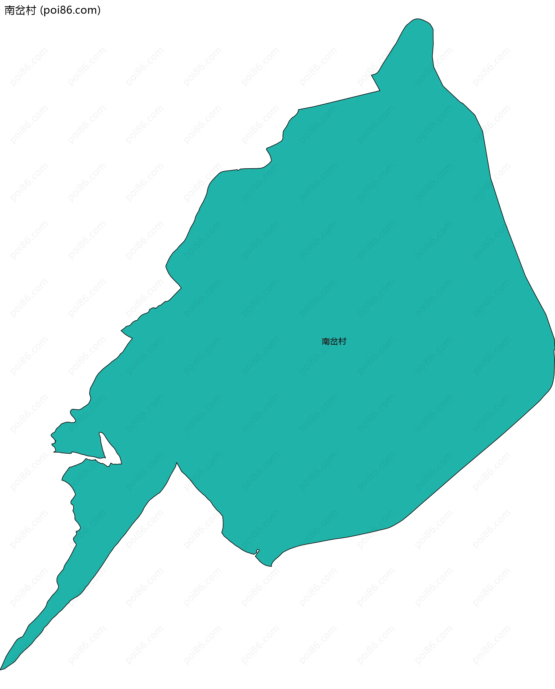 南岔村边界地图