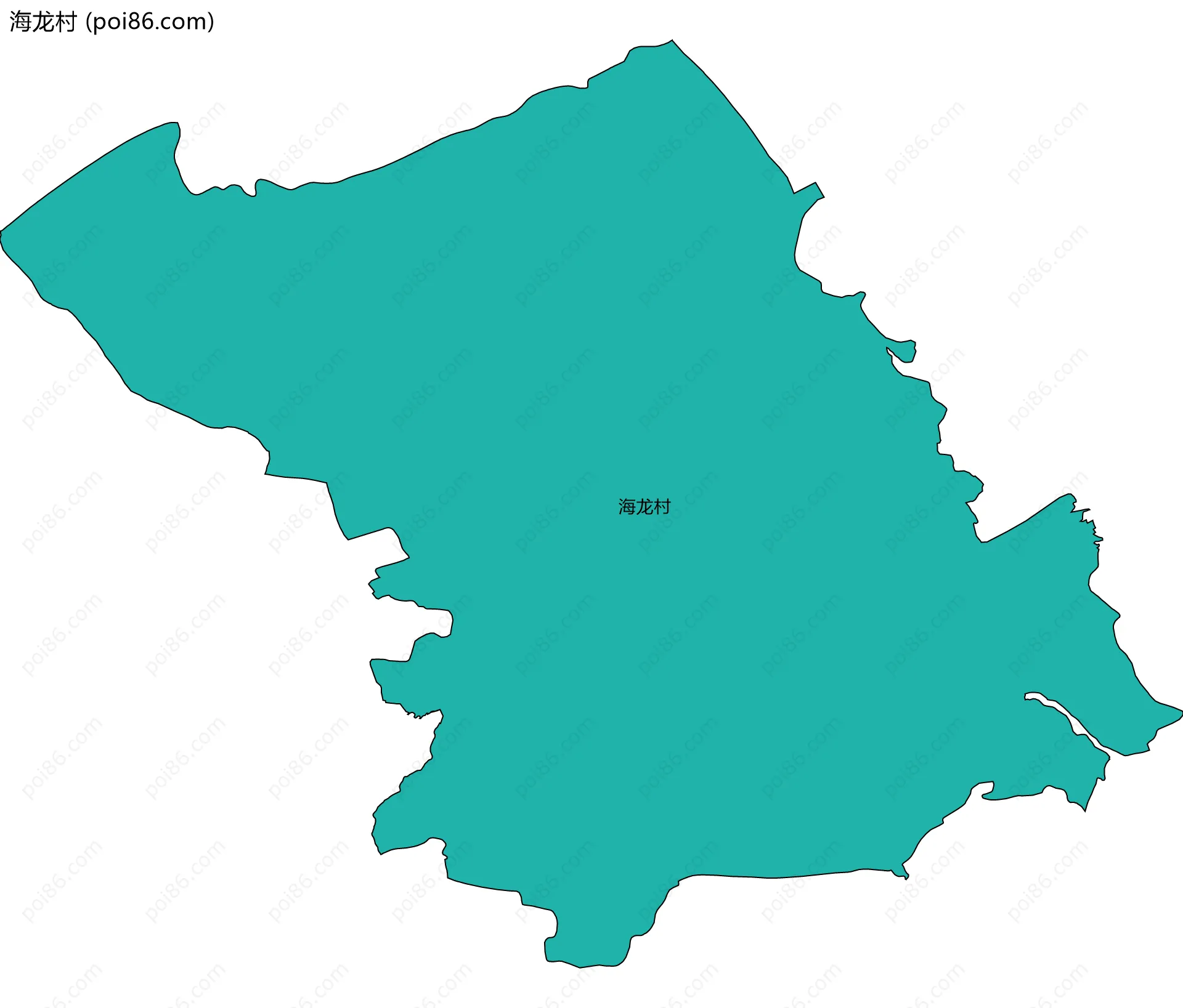 海龙村边界地图