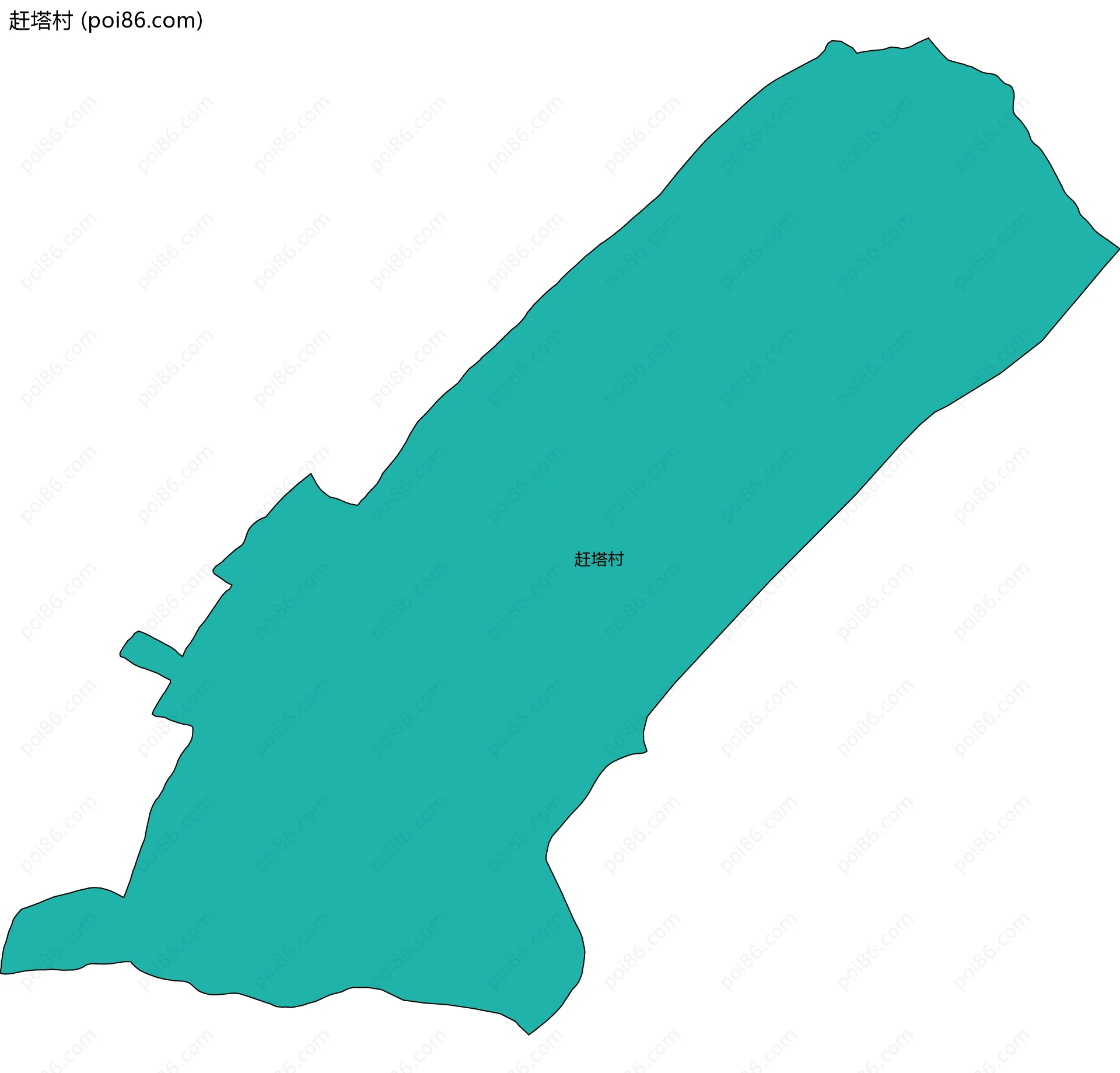 赶塔村边界地图