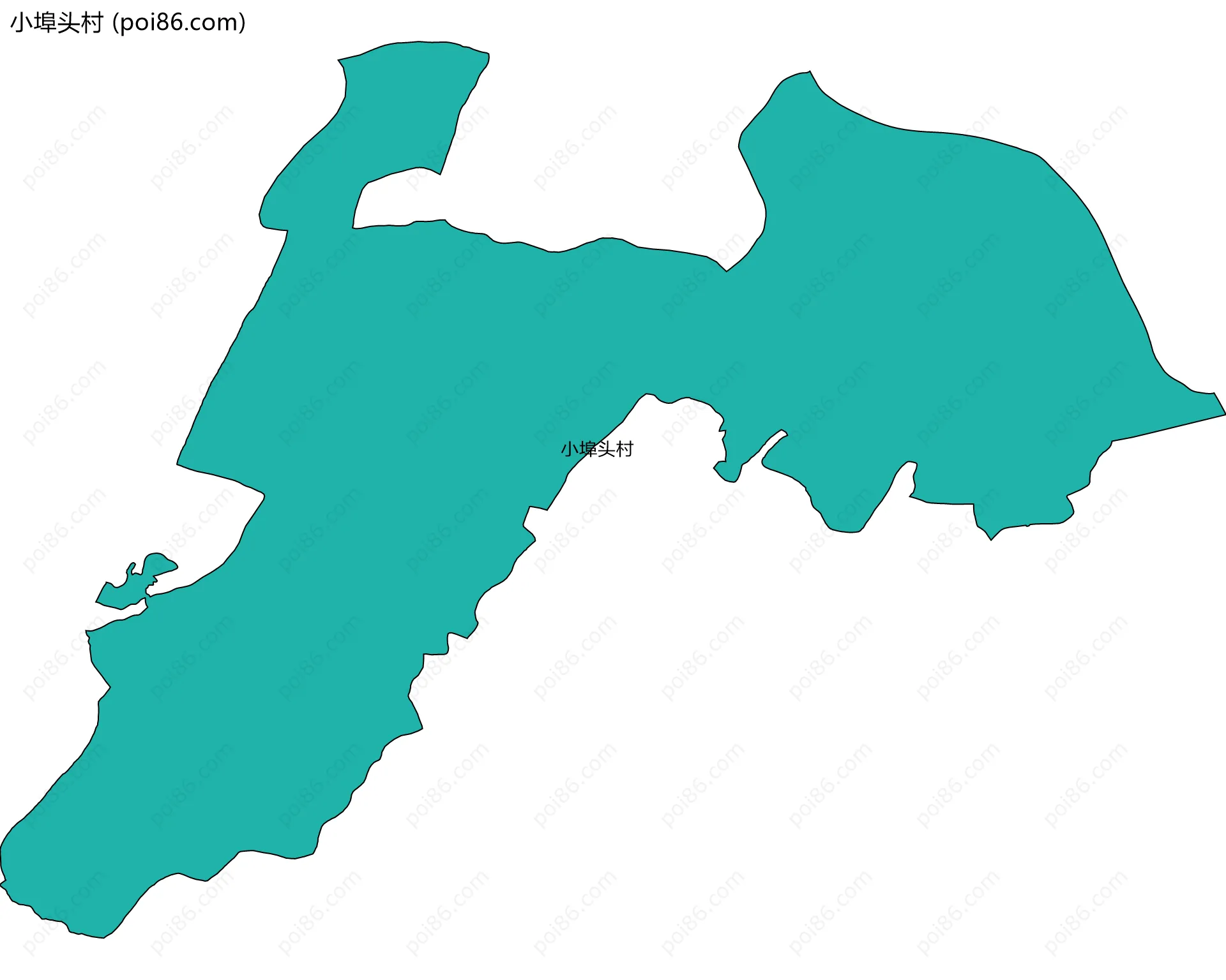 小埠头村边界地图