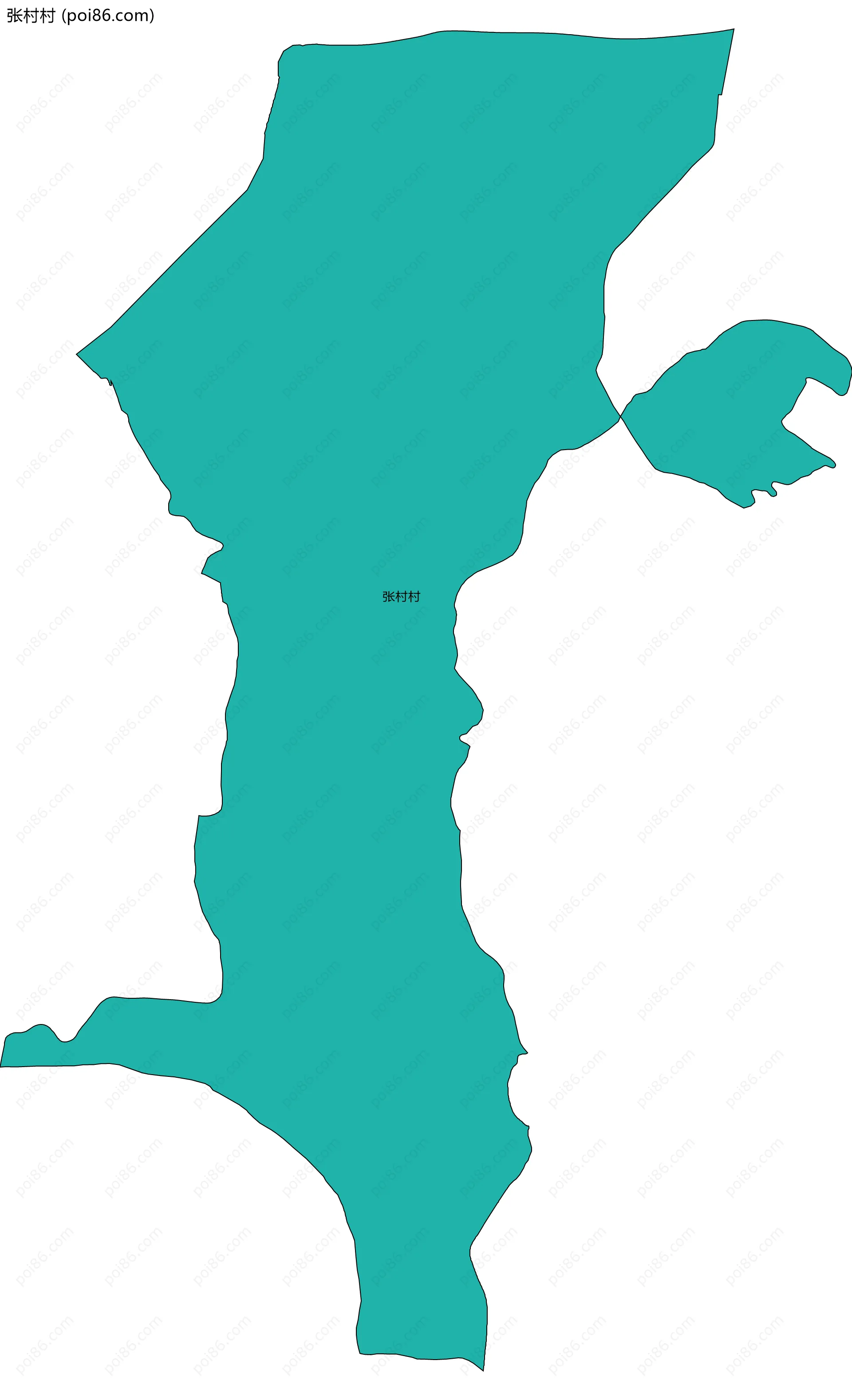 张村村边界地图