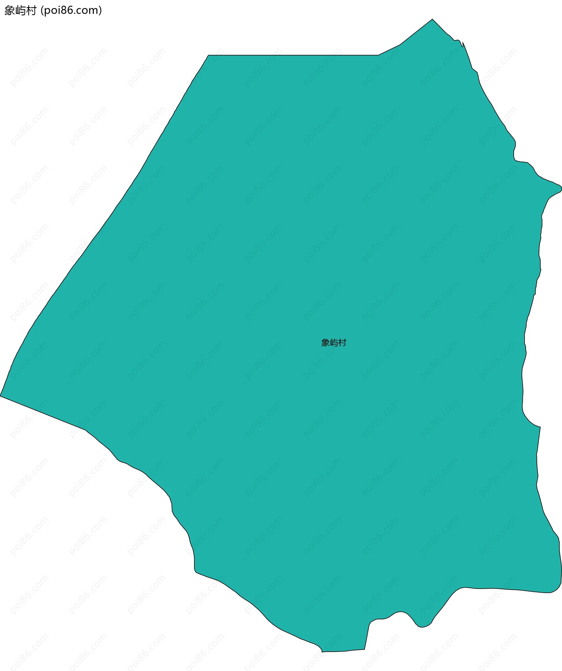 象屿村边界地图