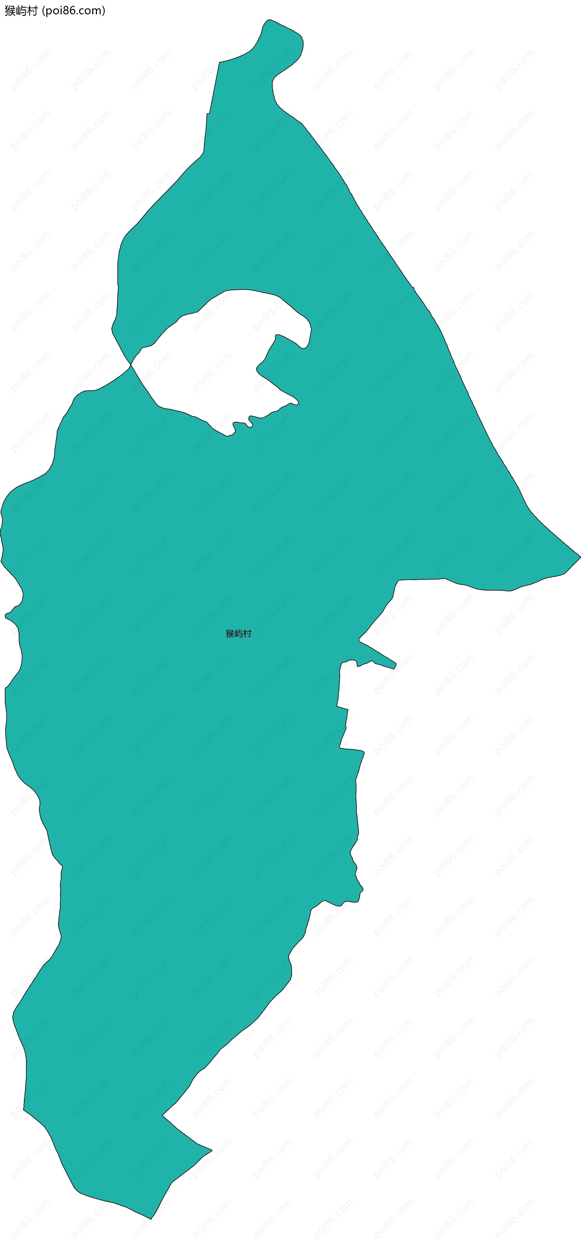 猴屿村边界地图