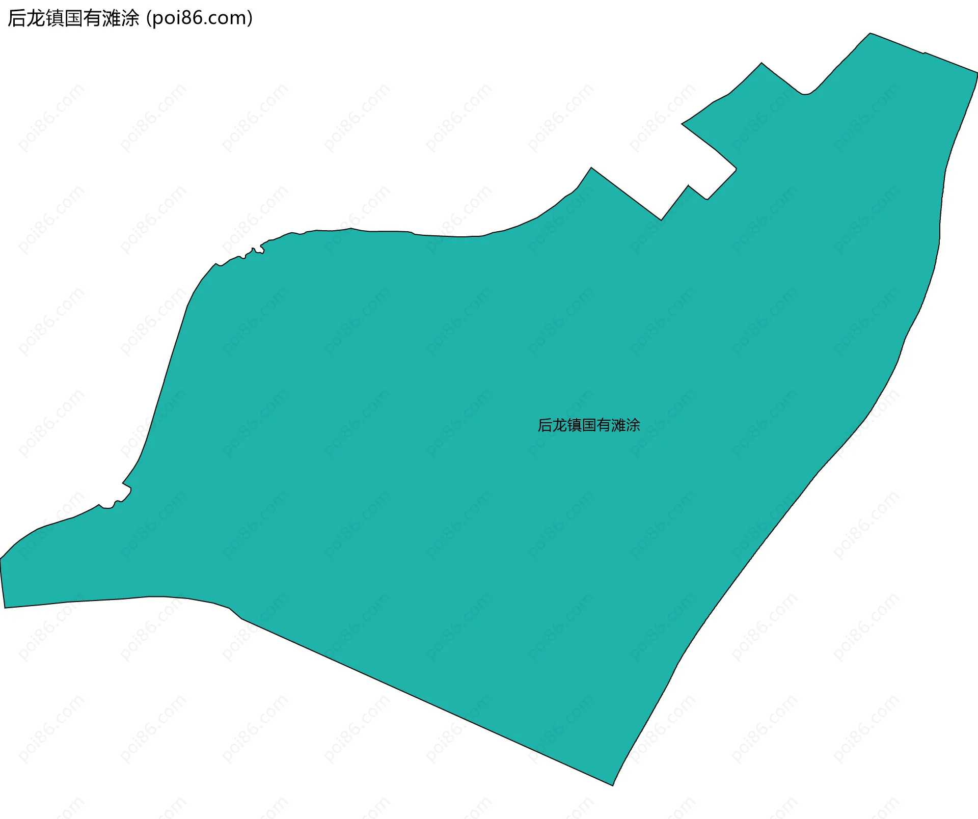 后龙镇国有滩涂边界地图