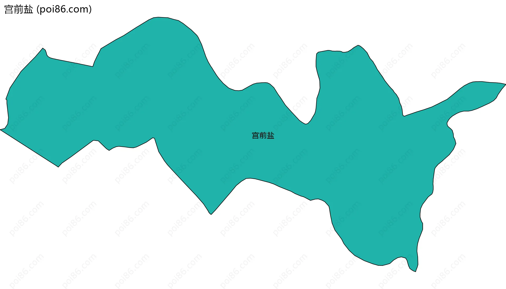 宫前盐边界地图