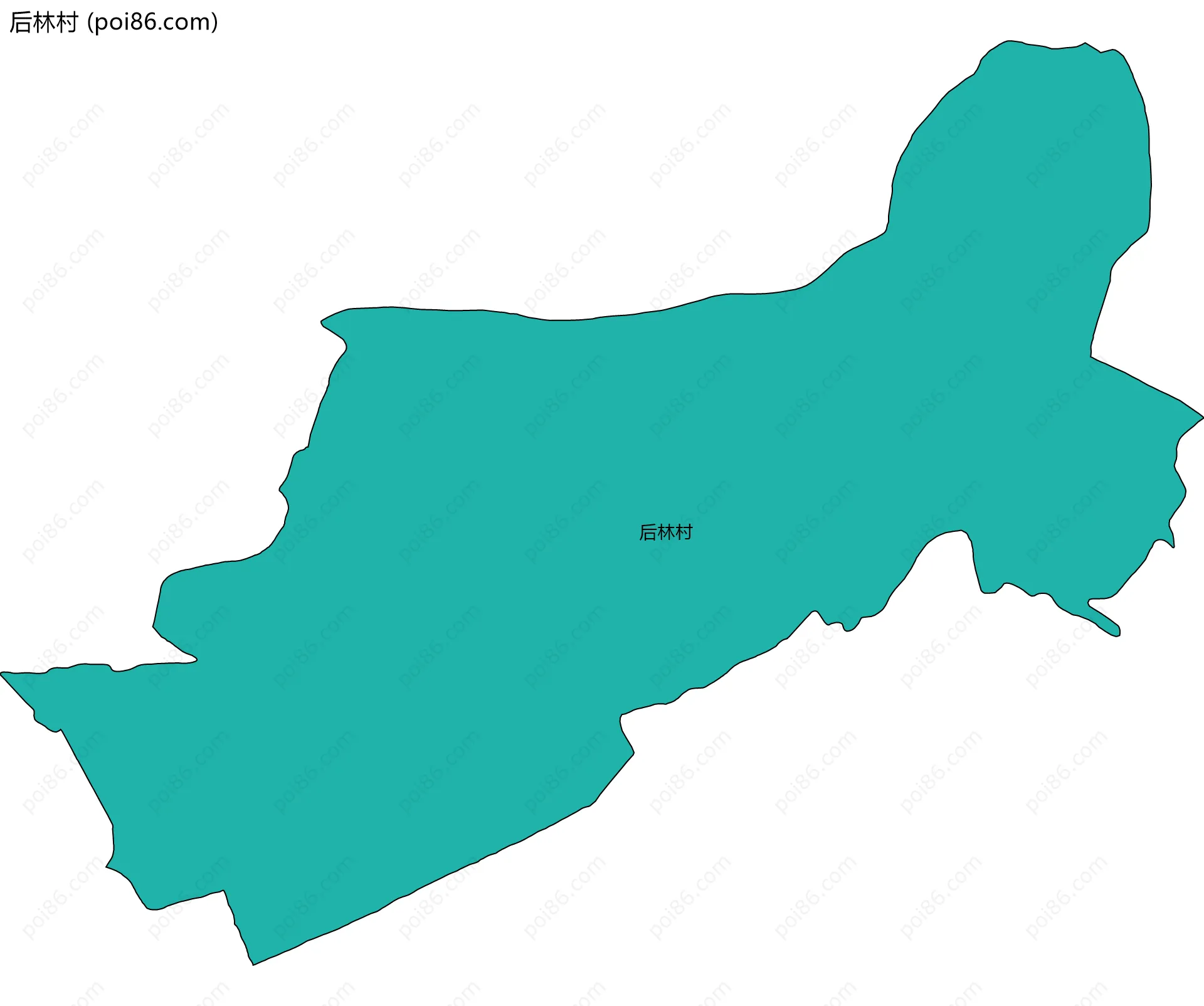 后林村边界地图