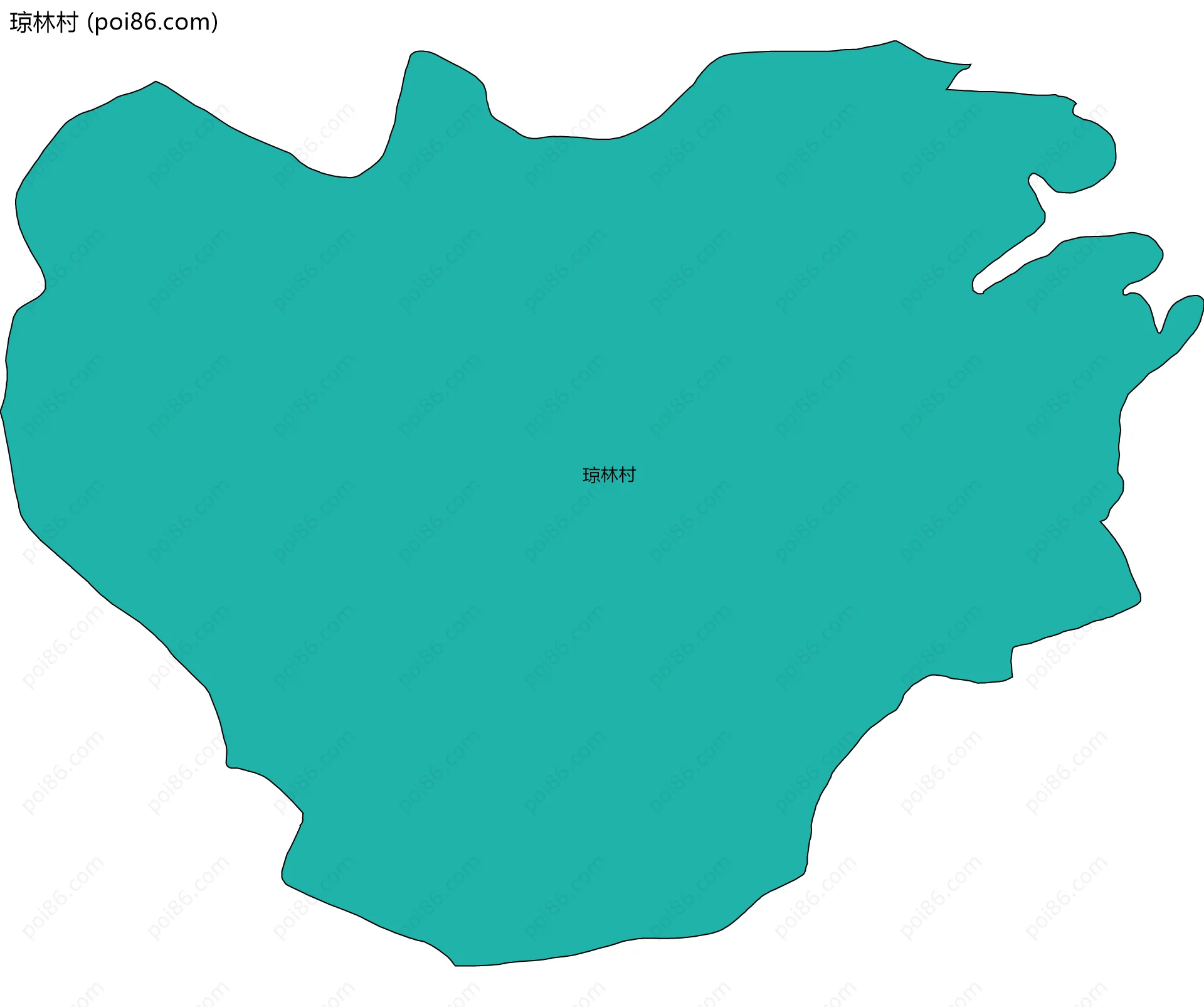 琼林村边界地图