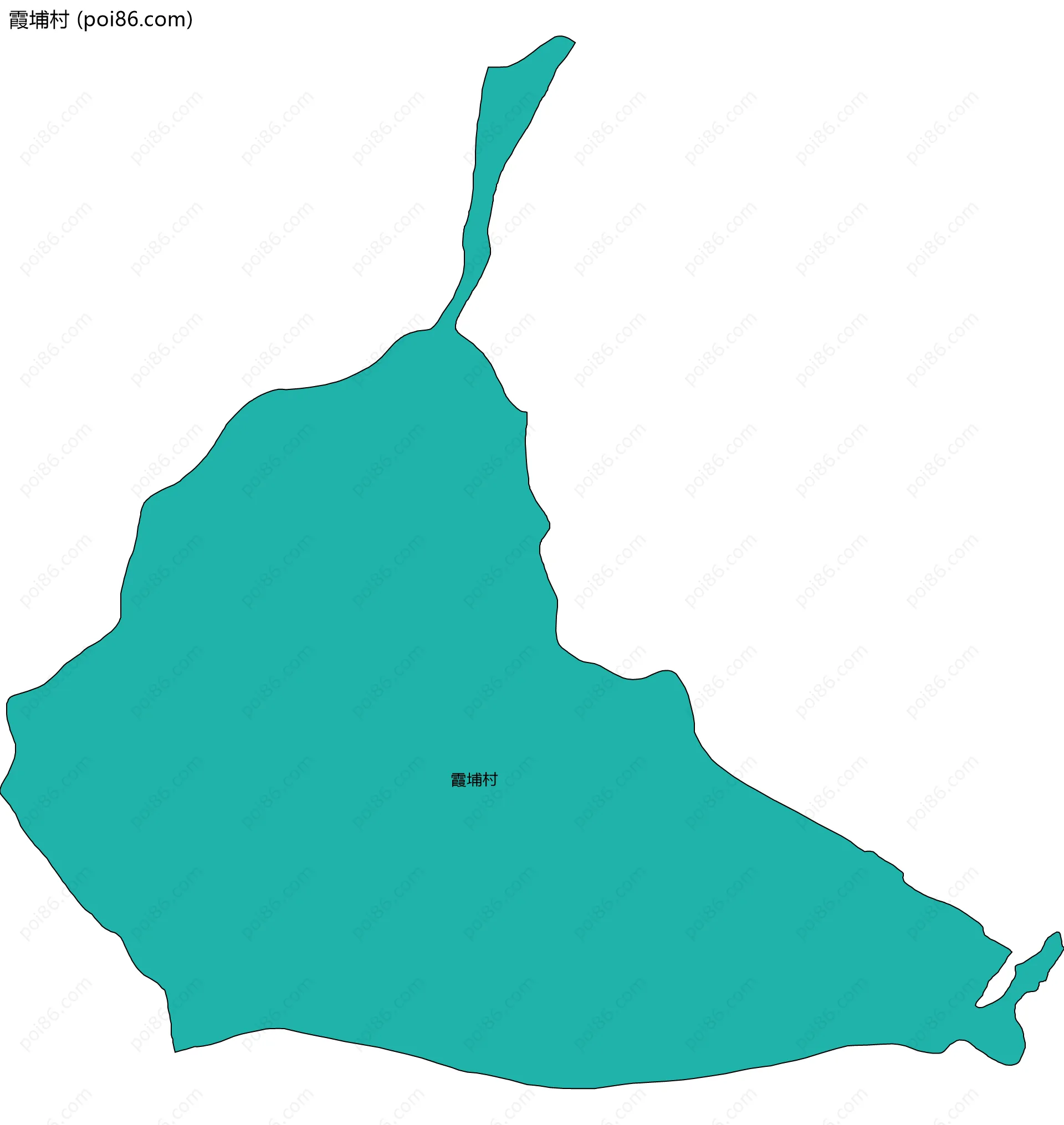 霞埔村边界地图