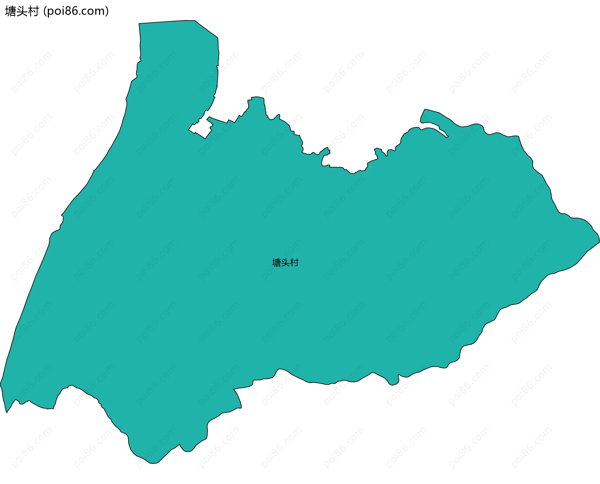 塘头村边界地图