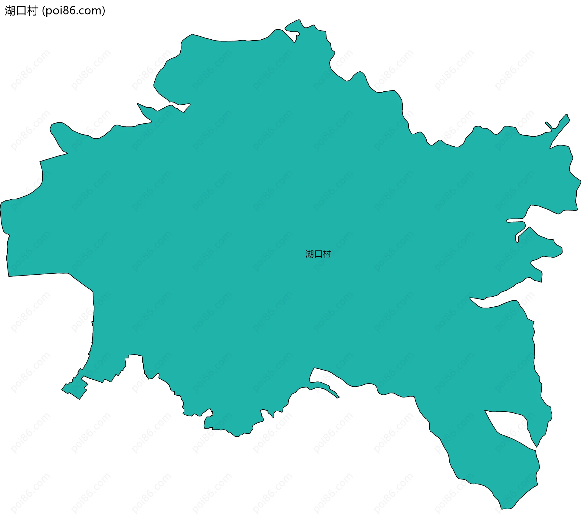 湖口村边界地图