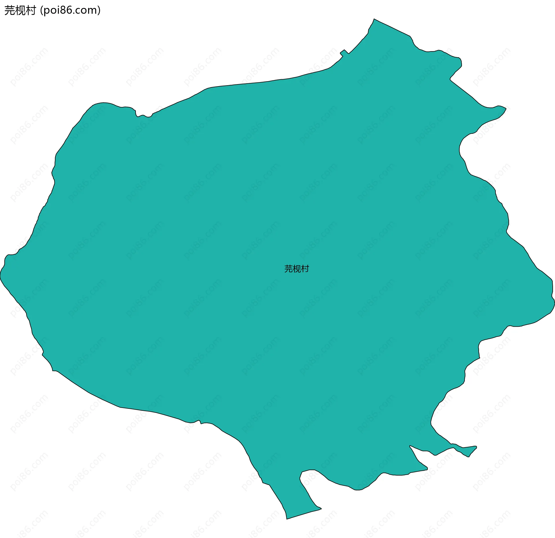 芫枧村边界地图