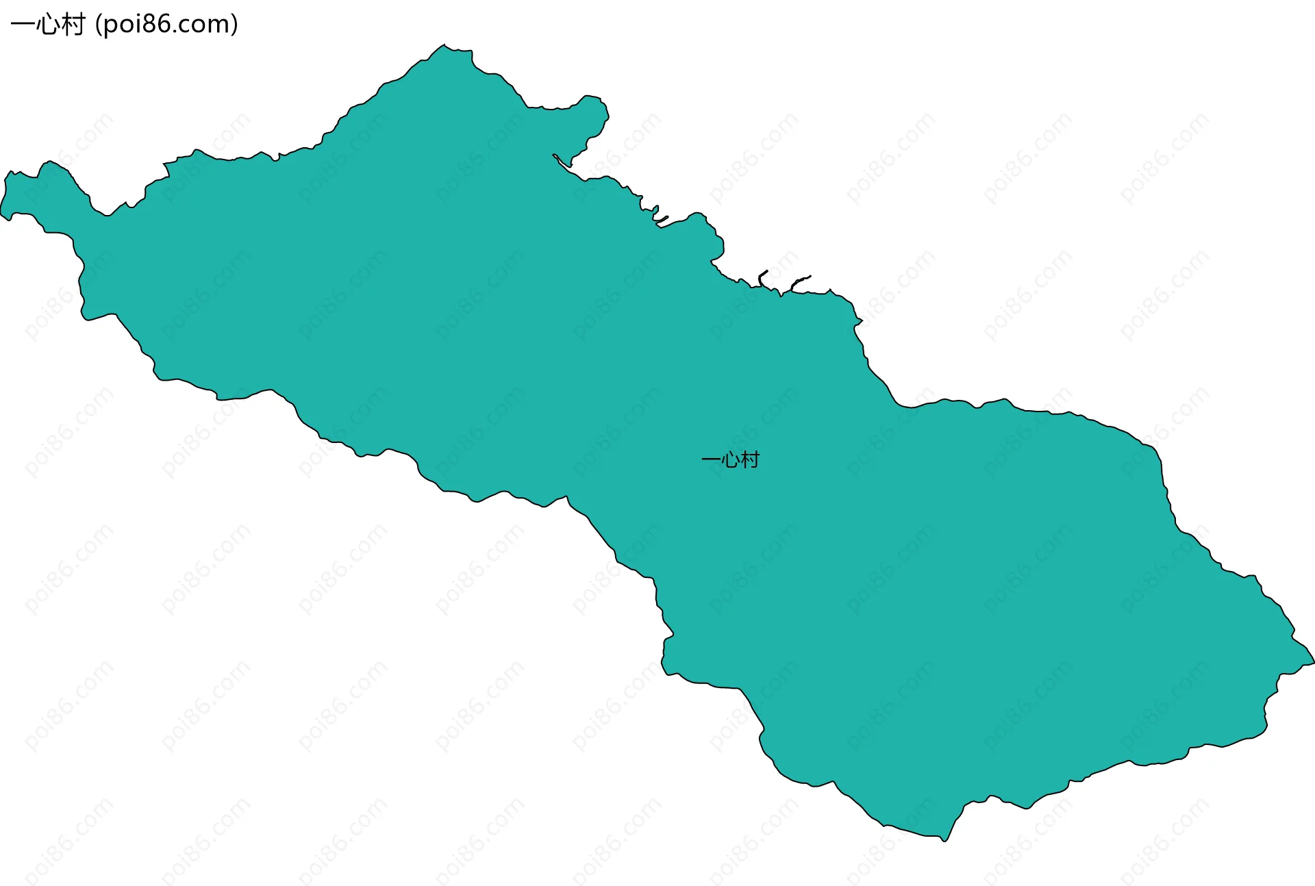 一心村边界地图