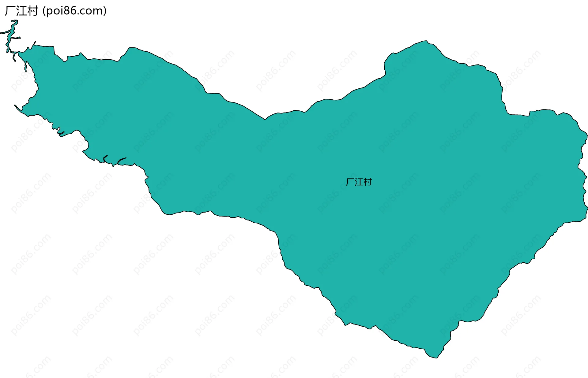 厂江村边界地图