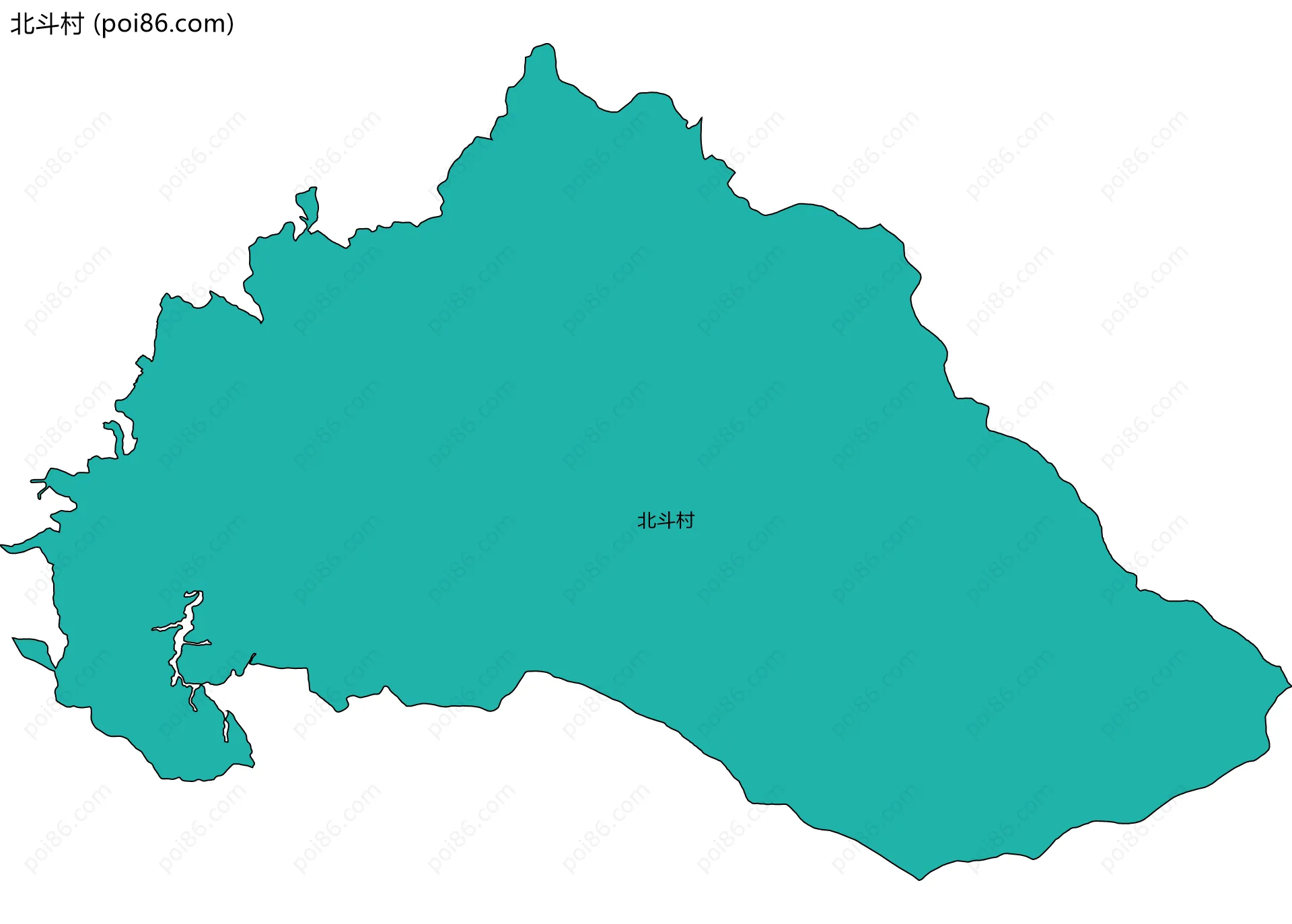 北斗村边界地图