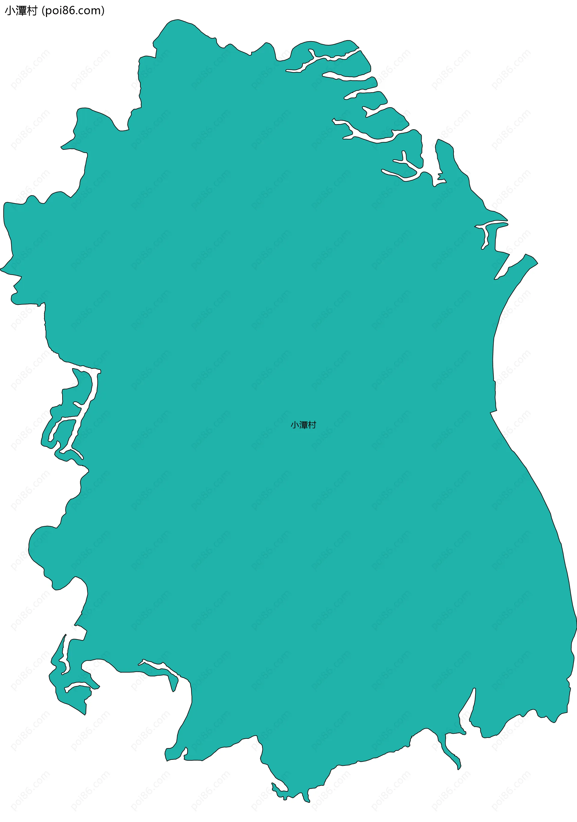 小潭村边界地图