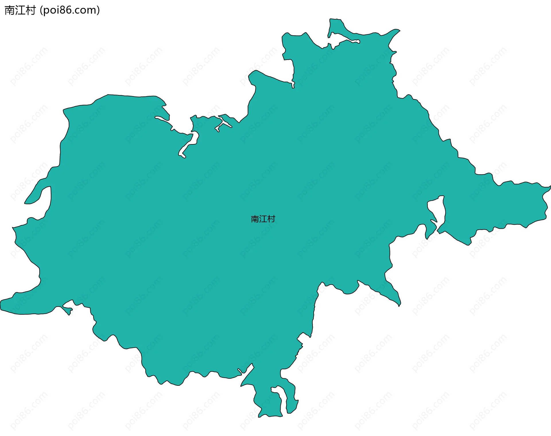 南江村边界地图