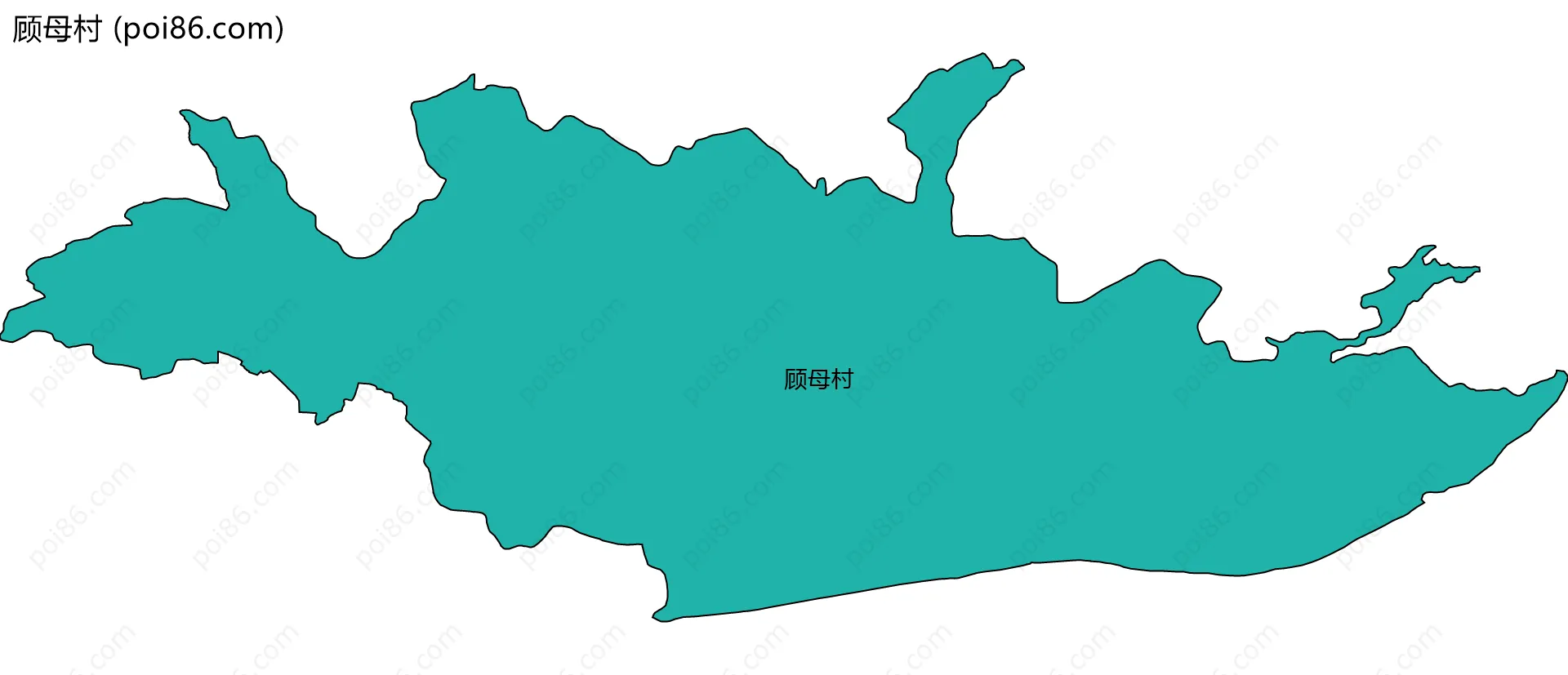 顾母村边界地图