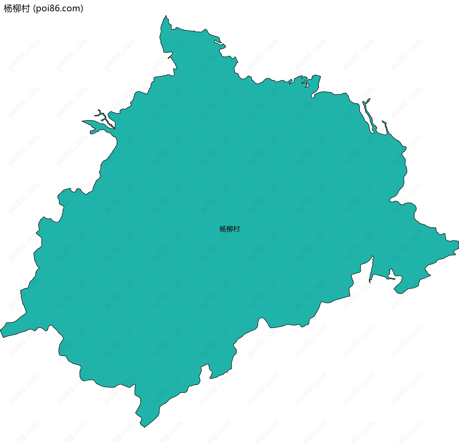 杨柳村边界地图