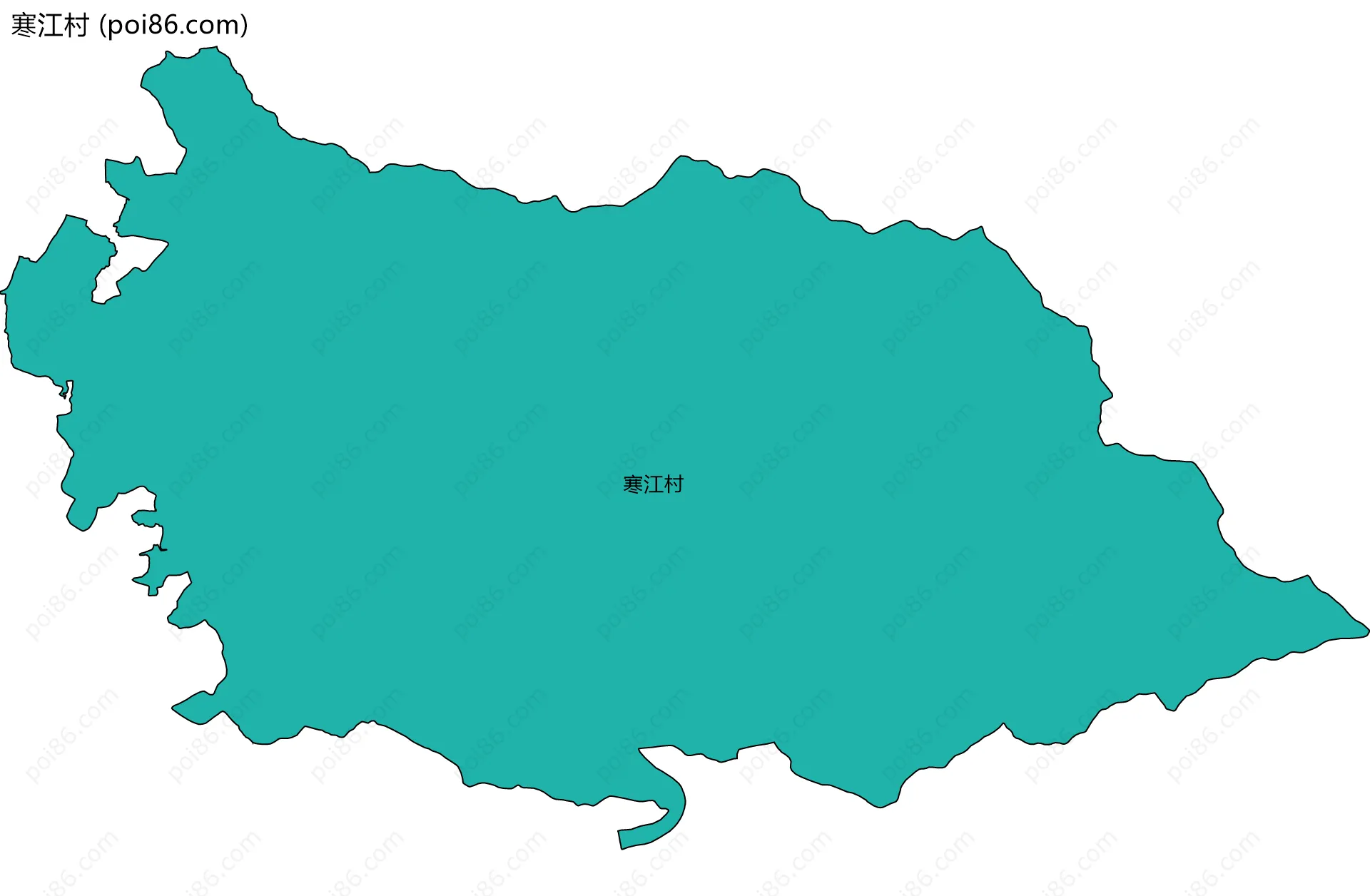 寒江村边界地图