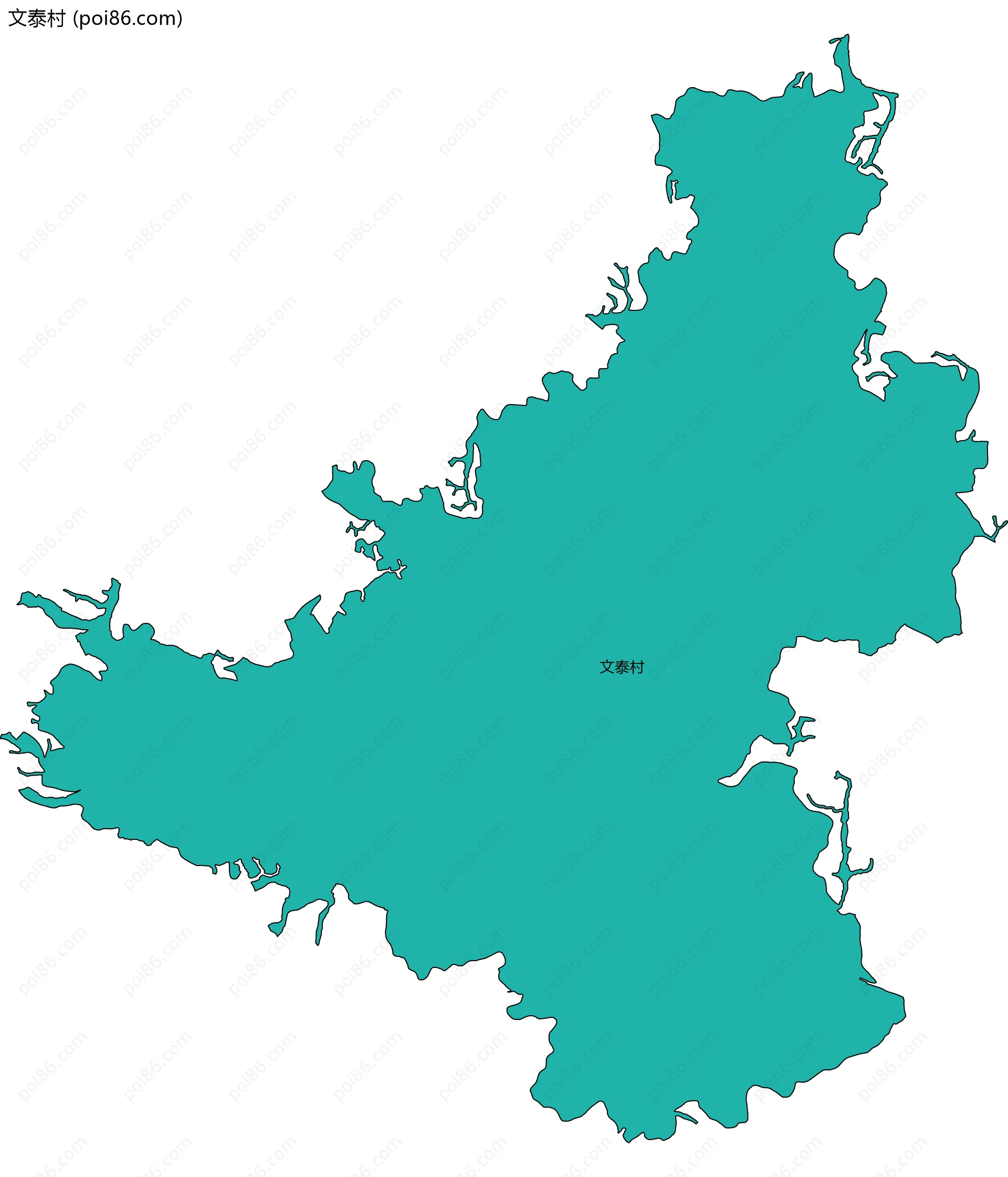 文泰村边界地图