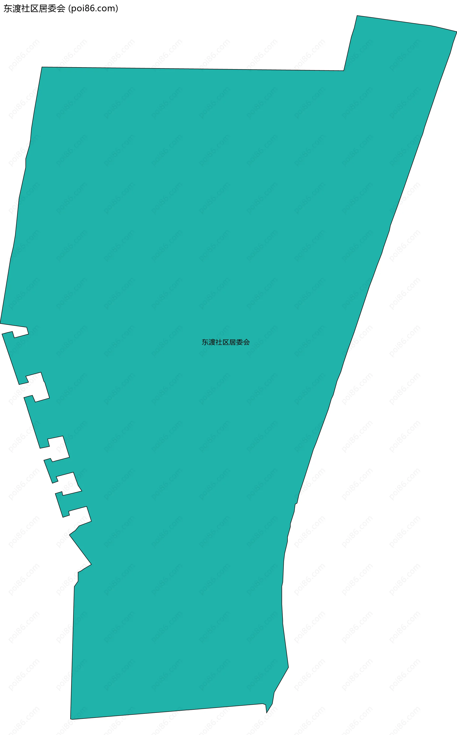 东渡社区居委会边界地图