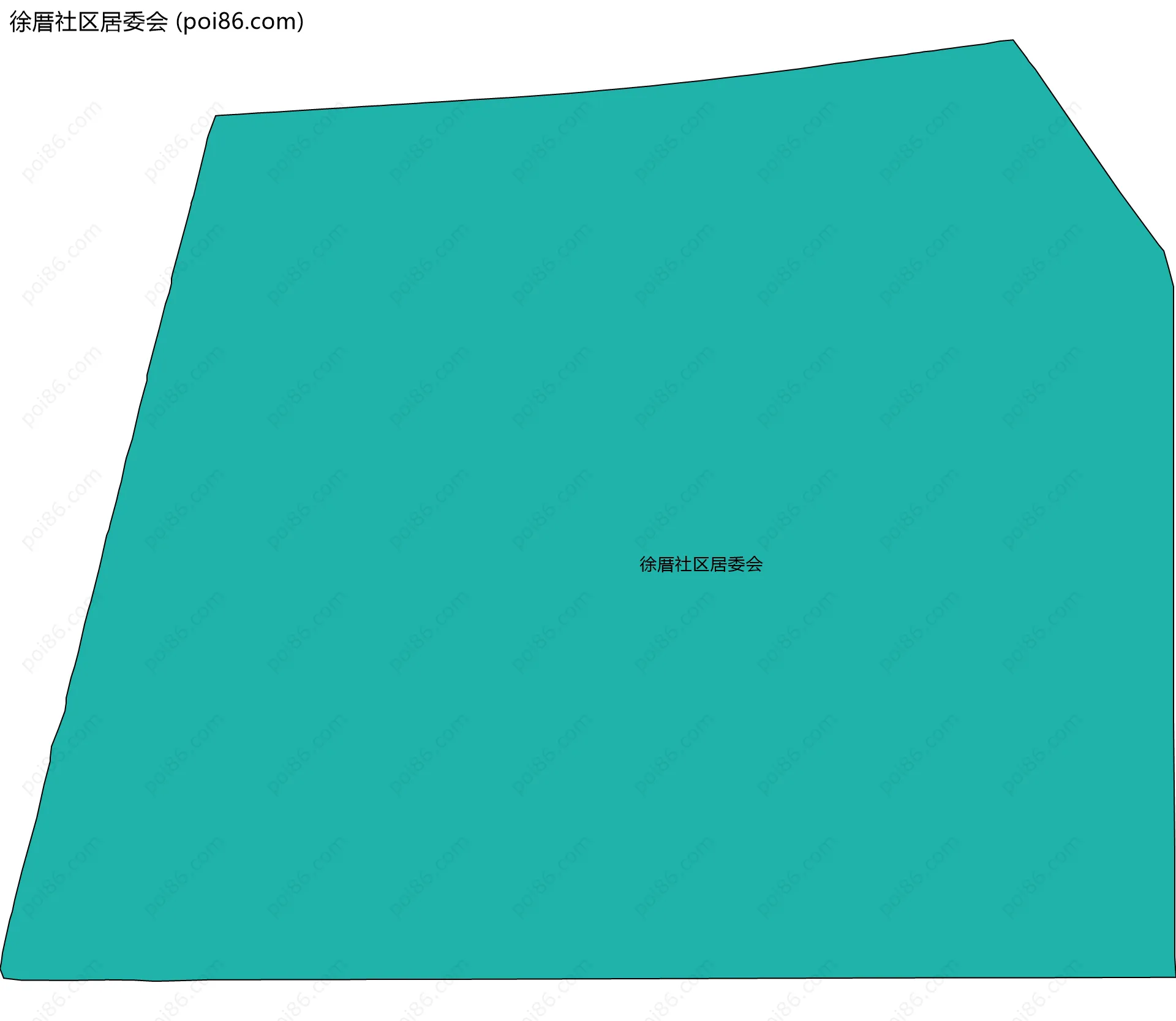 徐厝社区居委会边界地图