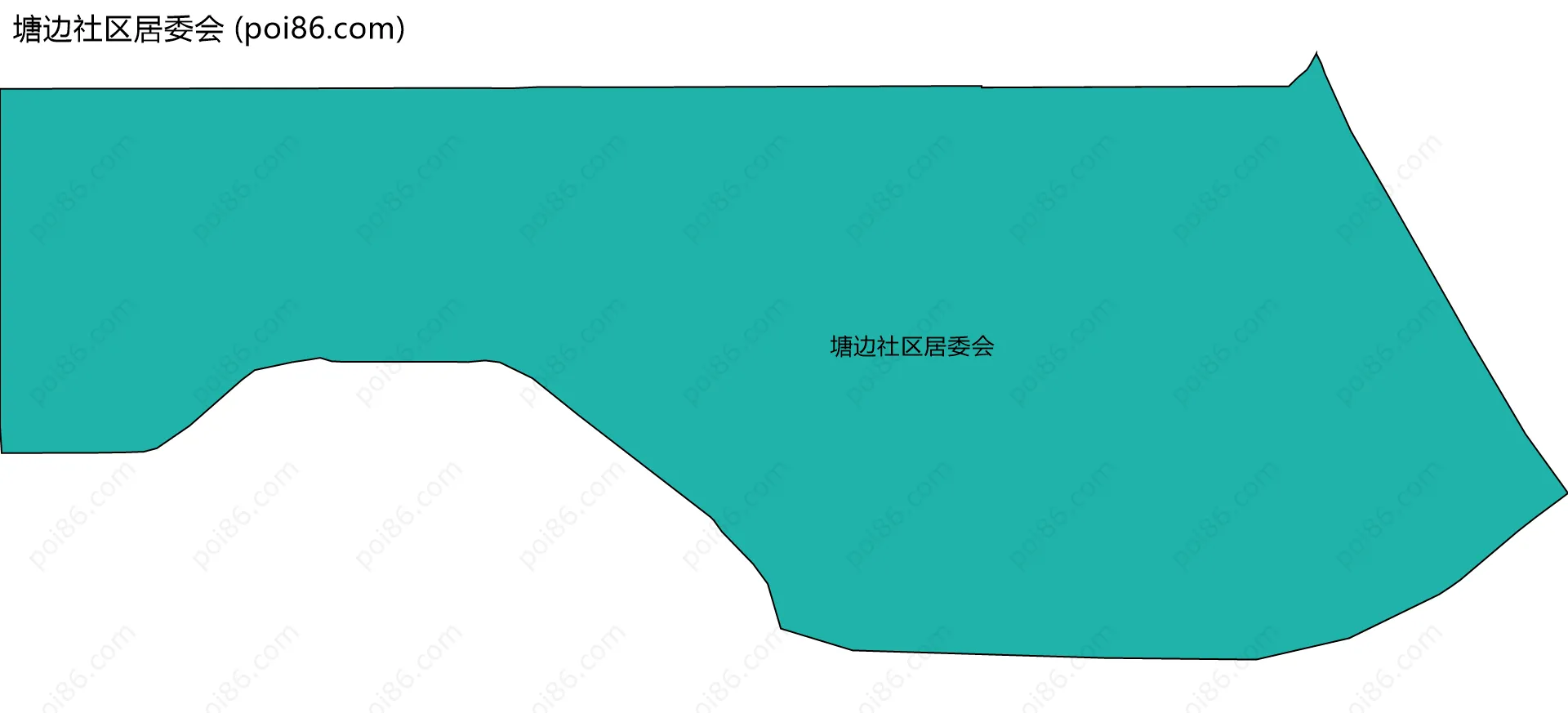 塘边社区居委会边界地图