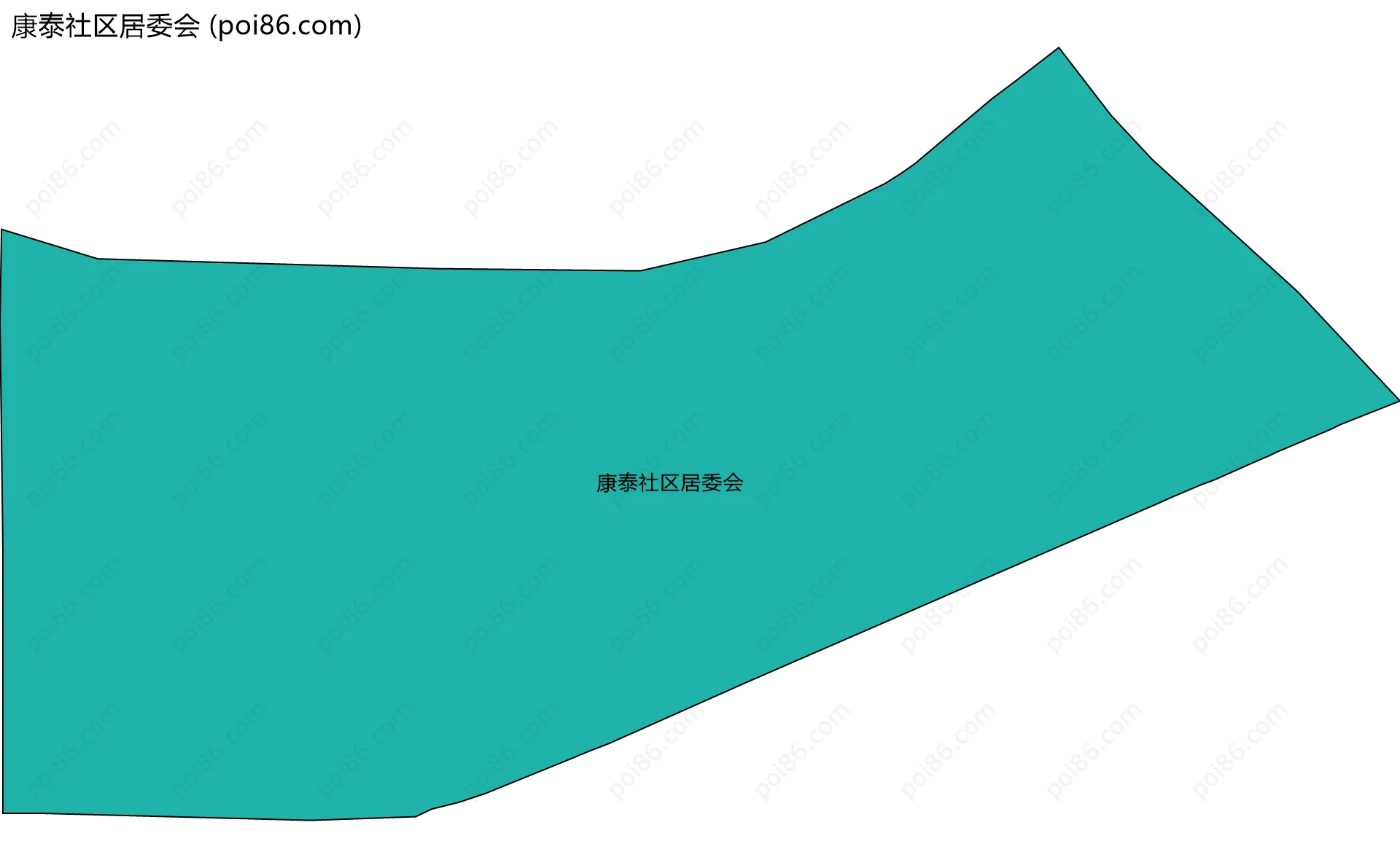 康泰社区居委会边界地图