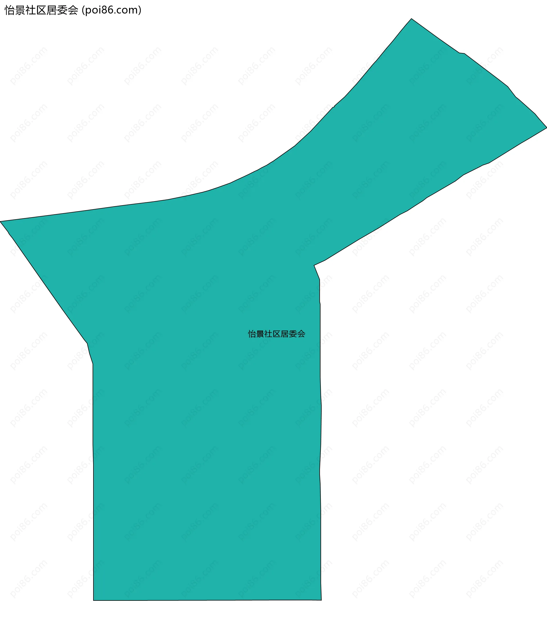 怡景社区居委会边界地图